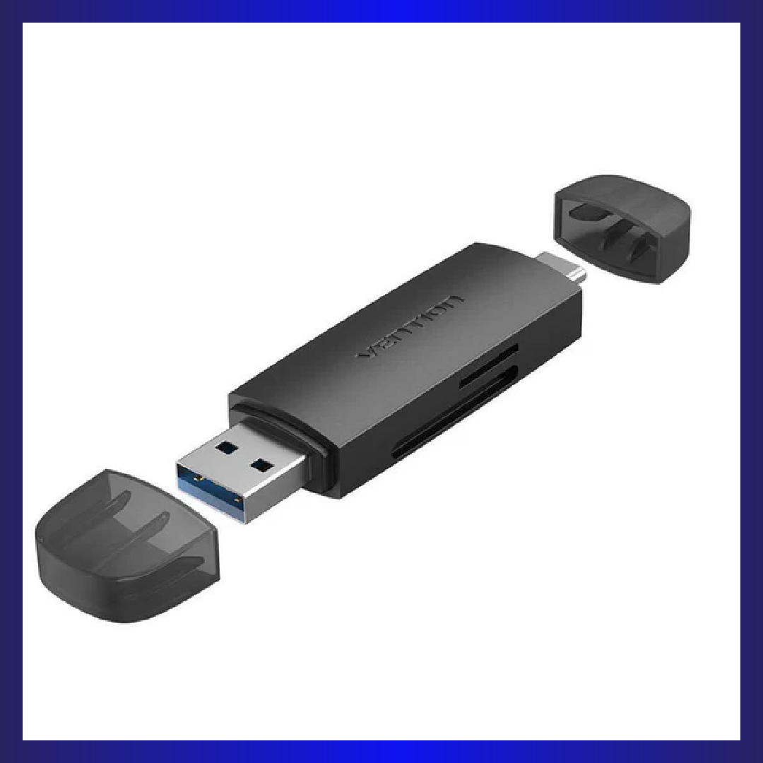 Vention 2-in-1 Type-C and USB 3.0 SD & TF Card Reader (CLKB0)