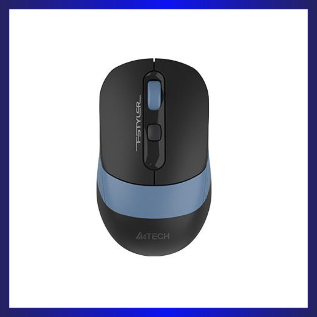 A4Tech FB10C | Optical Sensor | Bluetooth & 2.4GHz Wireless | Multi-Device Support | Adjustable 2400 DPI | Ash Blue