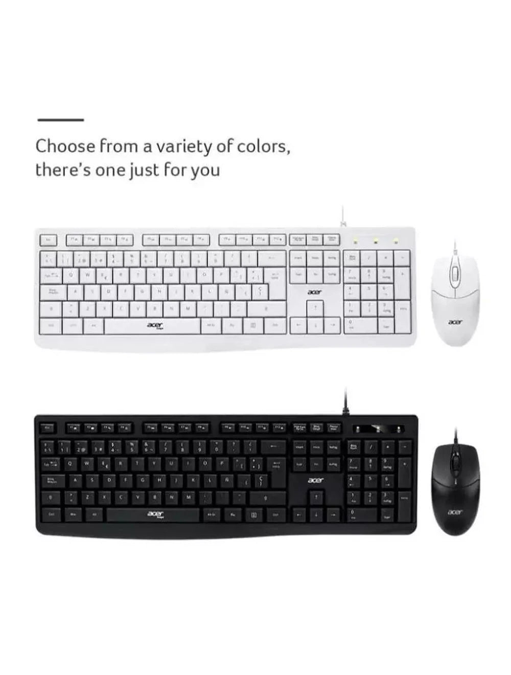 Acer EAK040 Wired Combo Keyboard and Mouse