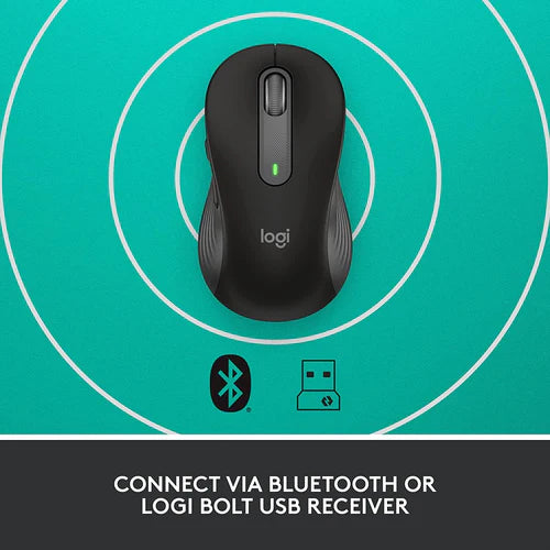 Logitech M650 Signature Wireless Mouse Black
