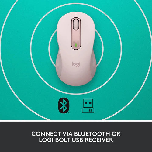 Logitech M650 Signature Wireless Mouse Rose