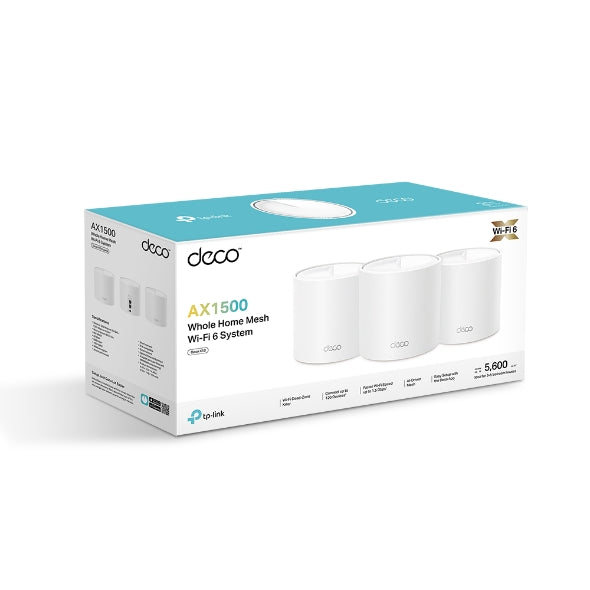 TPLINK DECO X10 3PACK MESH WIFI 6 WH