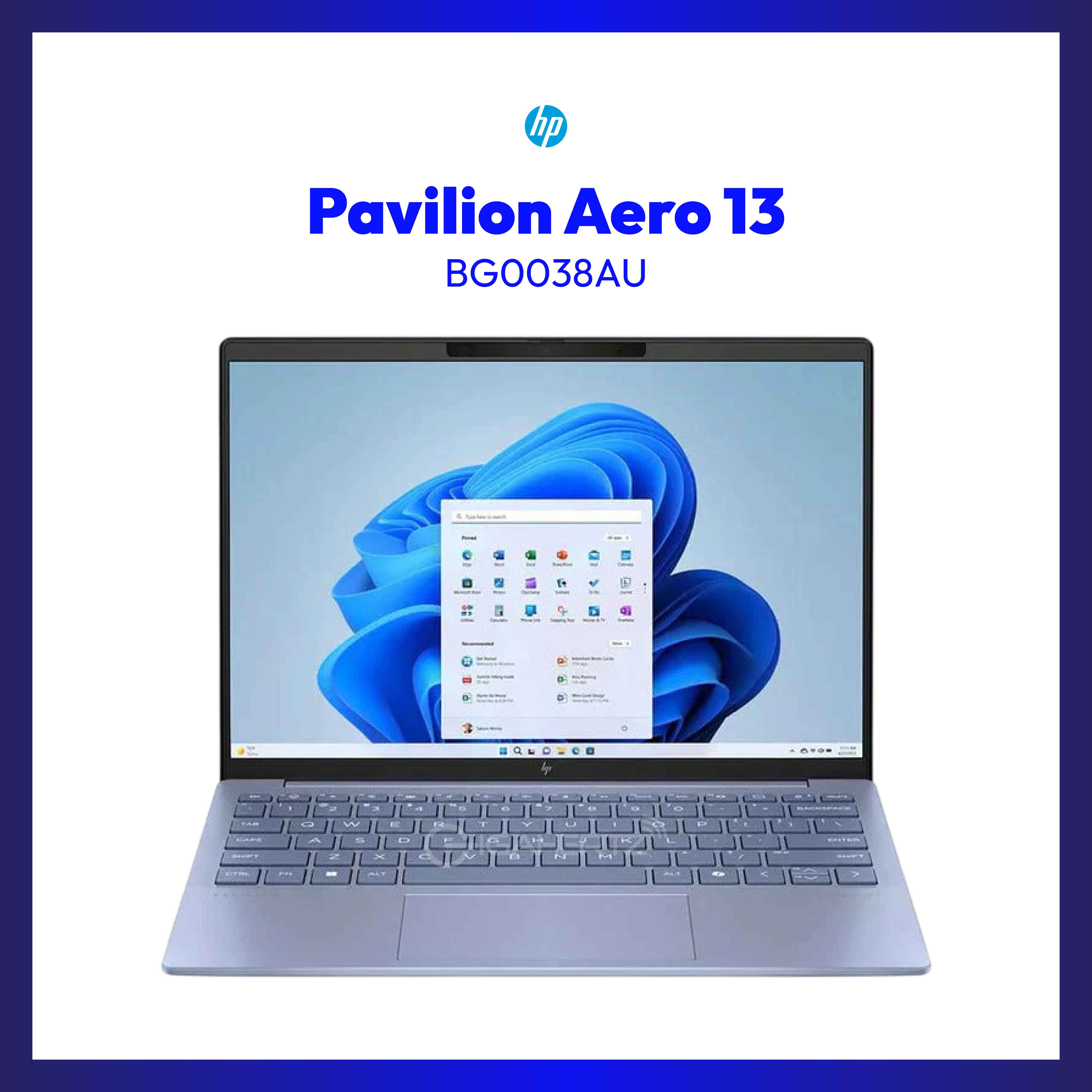 HP Pavilion Aero 13-BG0038AU | 13.3" WQXGA | Ryzen™ 5 8640U | Radeon™ Graphics | 16 GB RAM | 512 GB SSD | WIN 11