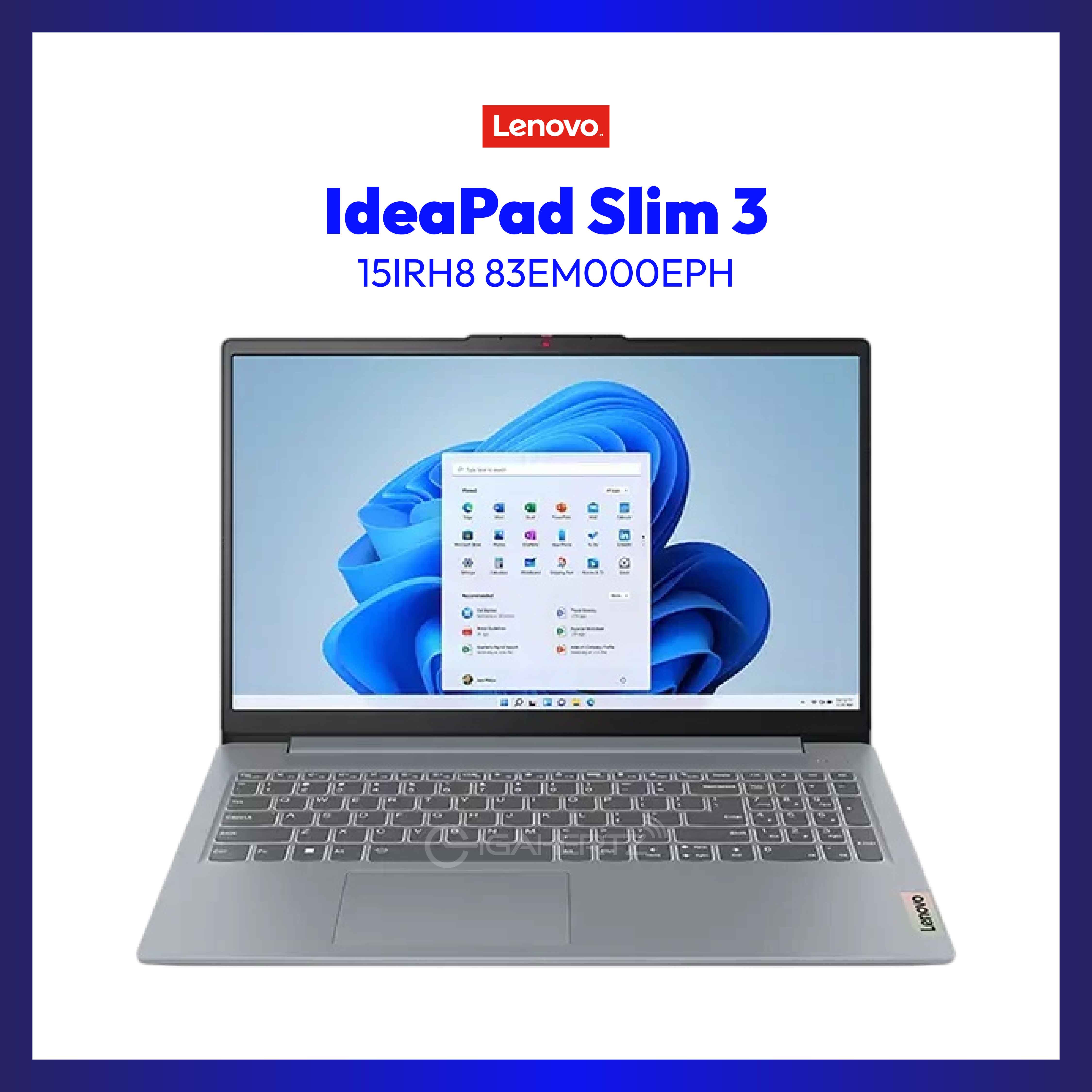 Lenovo IdeaPad Slim 3 15IRH8 83EM000EPH | 15.6" FHD | i5-13420H | UHD Graphics | 16GB RAM | 512GB SSD | WIN 11
