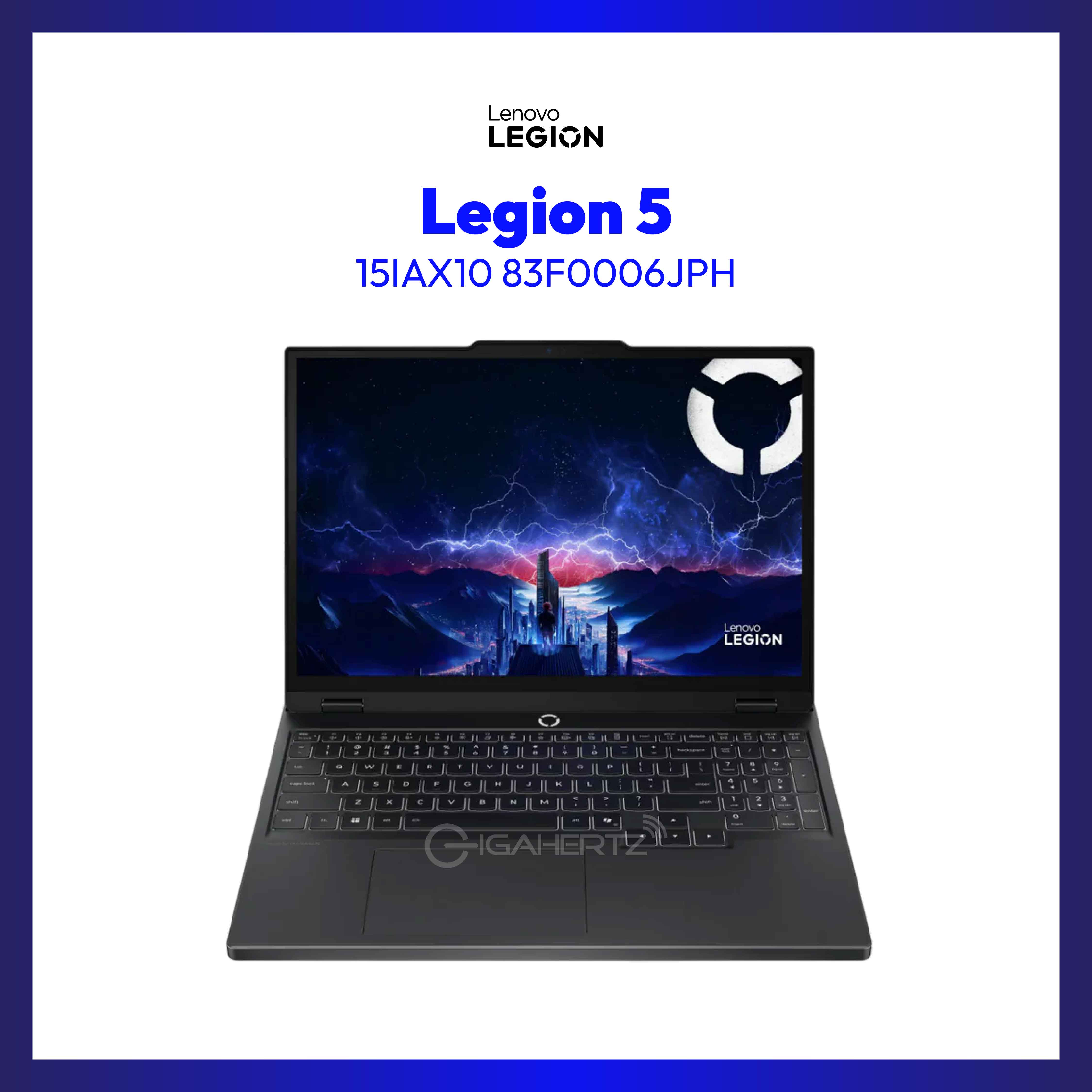 Legion 5 15IAX10 83F0006JPH 15.1” WQXGA | Intel Core Ultra 7 255HX | 32GB RAM | 512GB SSD | NVIDIA GEFORCE RTX 5070 8GB GDDR7 | Win11