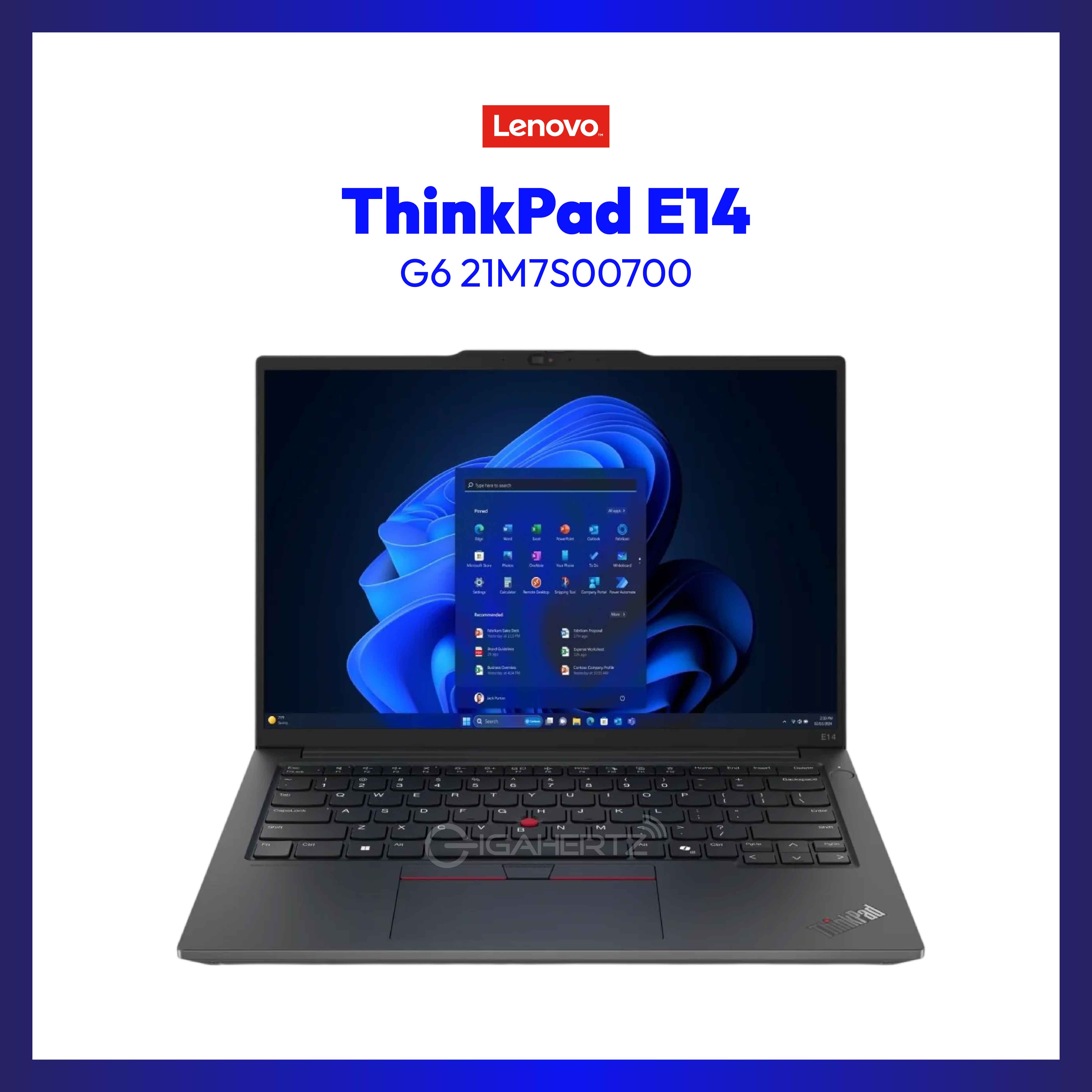 Lenovo Thinkpad E14 G6 21M7S00700 | 14in WUXGA IPS | Intel Core™ Ultra 5 | 16GB DDR5 | 512GB SSD | AMD Radeon | Win11 Pro