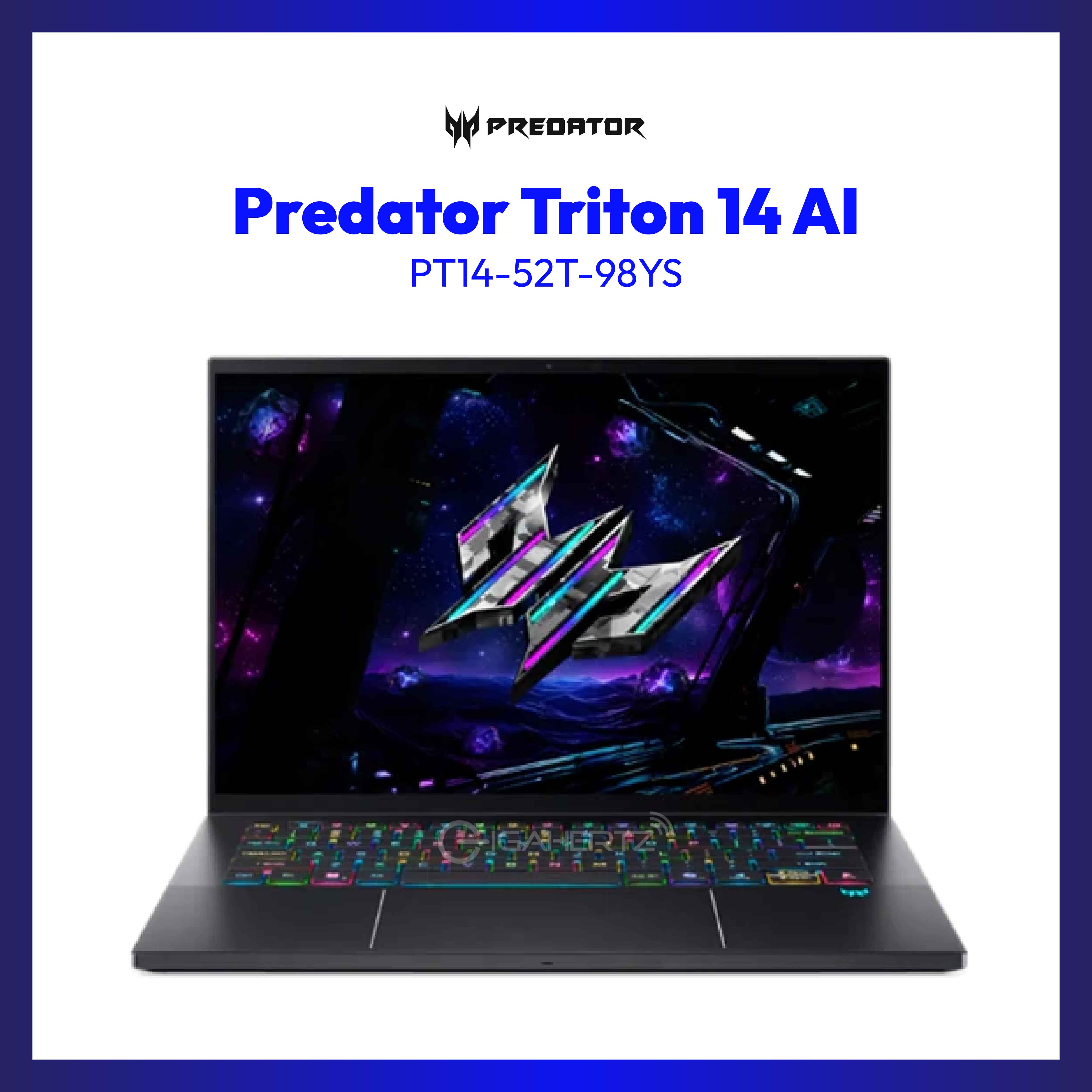 Predator Triton 14 AI 14-inch Intel Core Ultra 9 288V | 32GB | 1TB SSD | RTX5070 8GB Gaming Laptop
