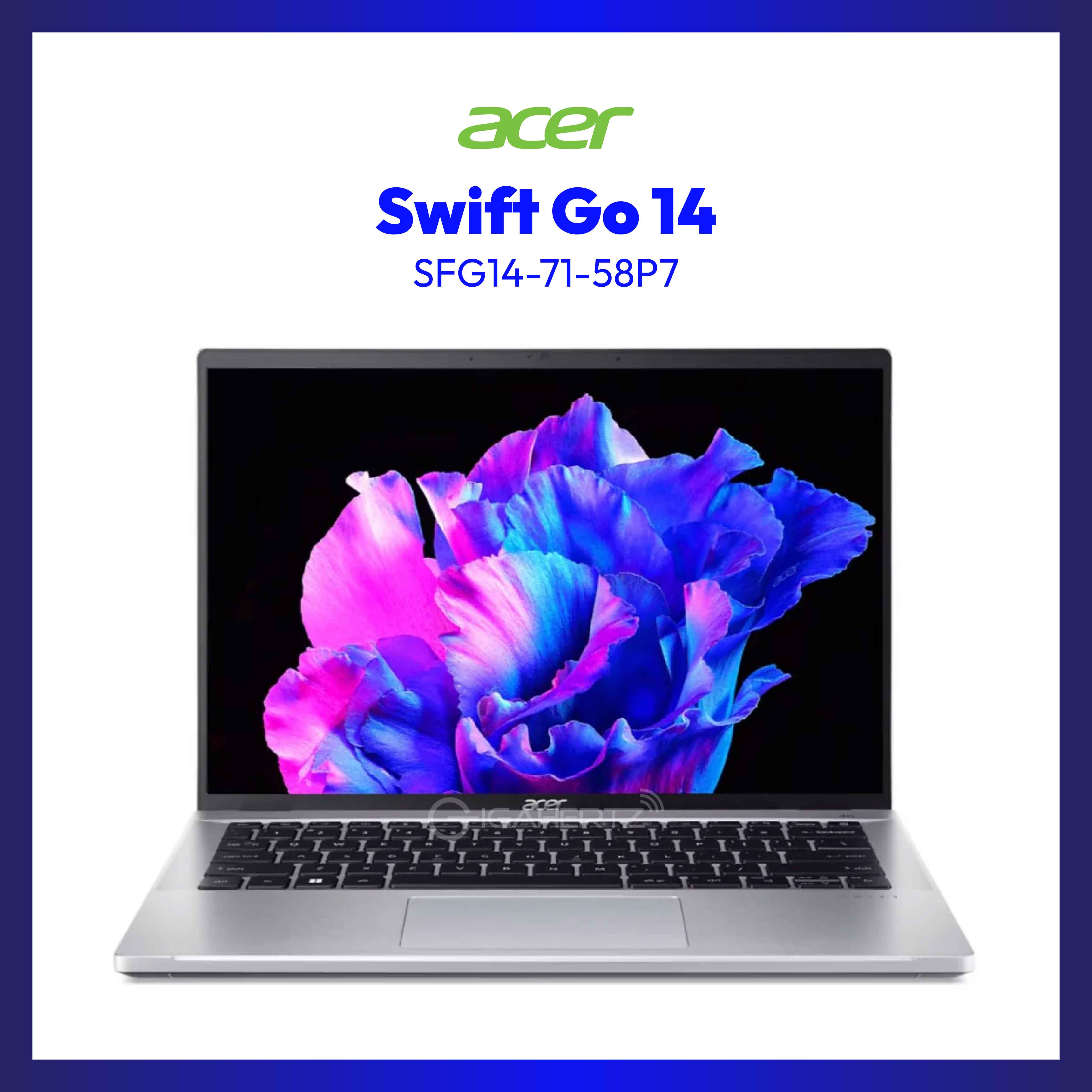 Acer Swift Go 14 SFG14-71-58P7 Notebook | 14" OLED | i5-13500H | Iris® Xe Graphics | 16 GB RAM | 512 GB SSD | WIN 11