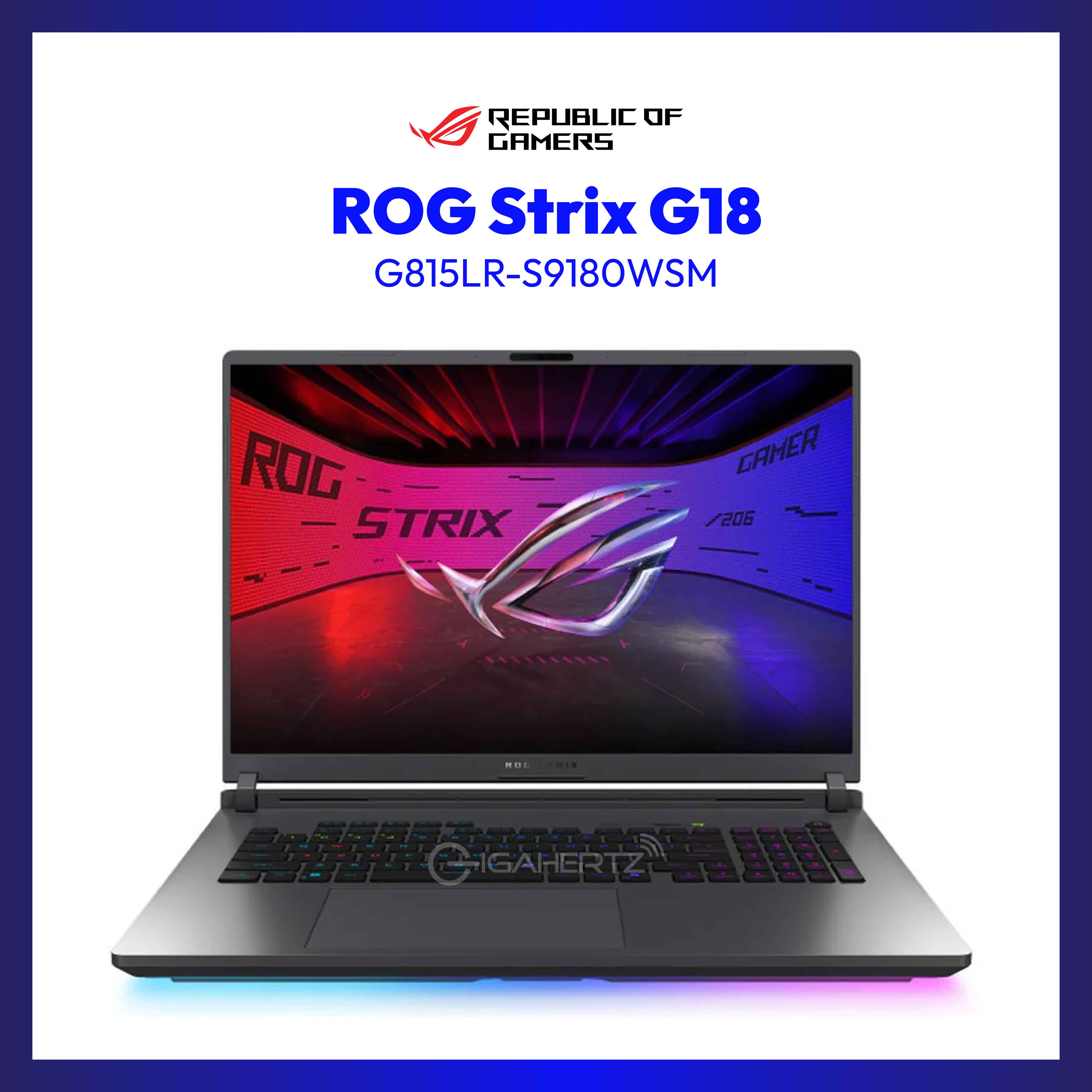 Asus ROG Strix G18 G815LR-S9180WSM | 18" WQXGA | Intel Ultra 9 |NVIDIA GeForce RTX 5070 Ti | 32 GB RAM | 1 TB SSD | WIN 11