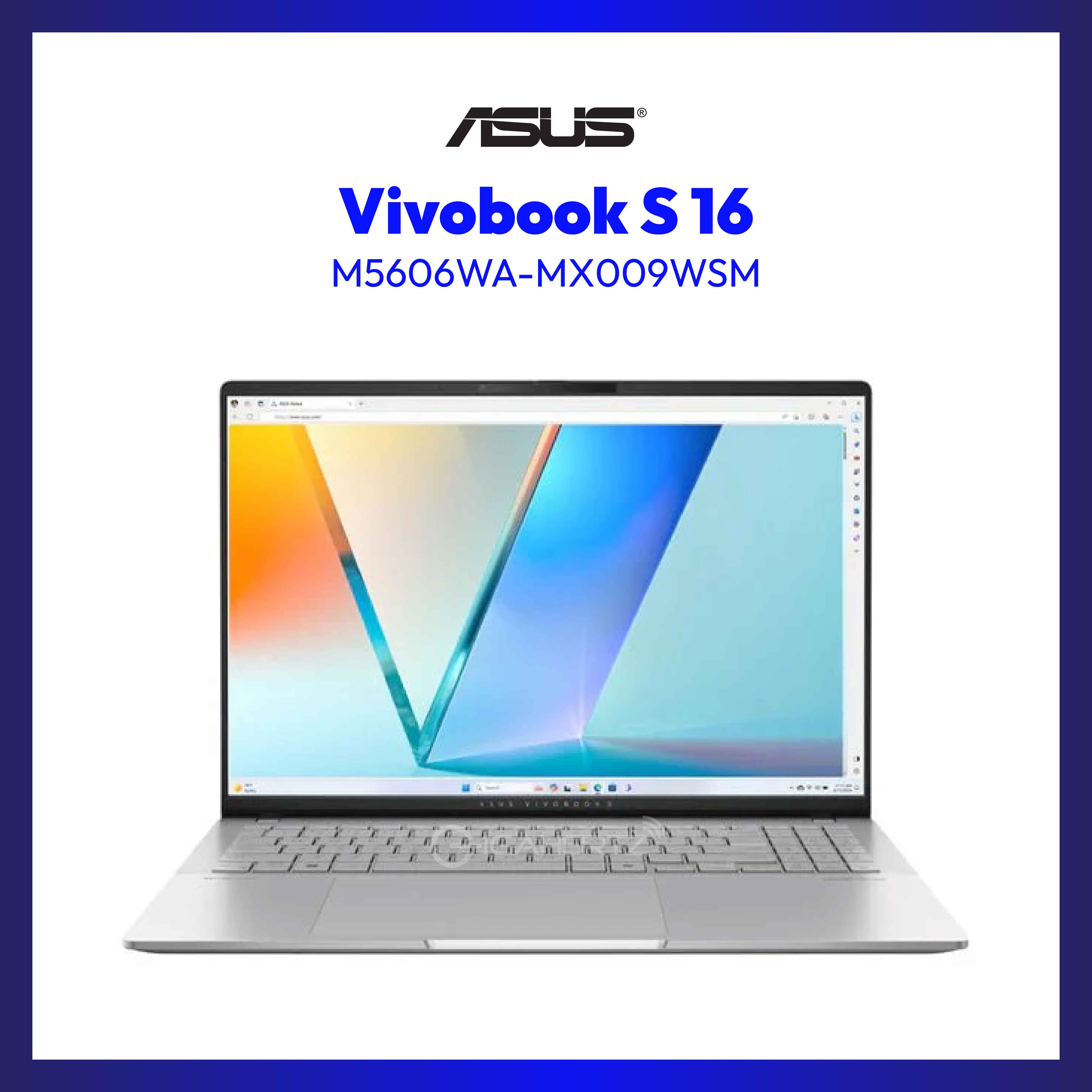 Asus Vivobook S 16 OLED M5606WA-MX009WSM | 16" OLED | Ryzen AI 9 HX 370 | Radeon 890M Graphics | 24GB RAM | 1TB SSD | WIN 11 Home