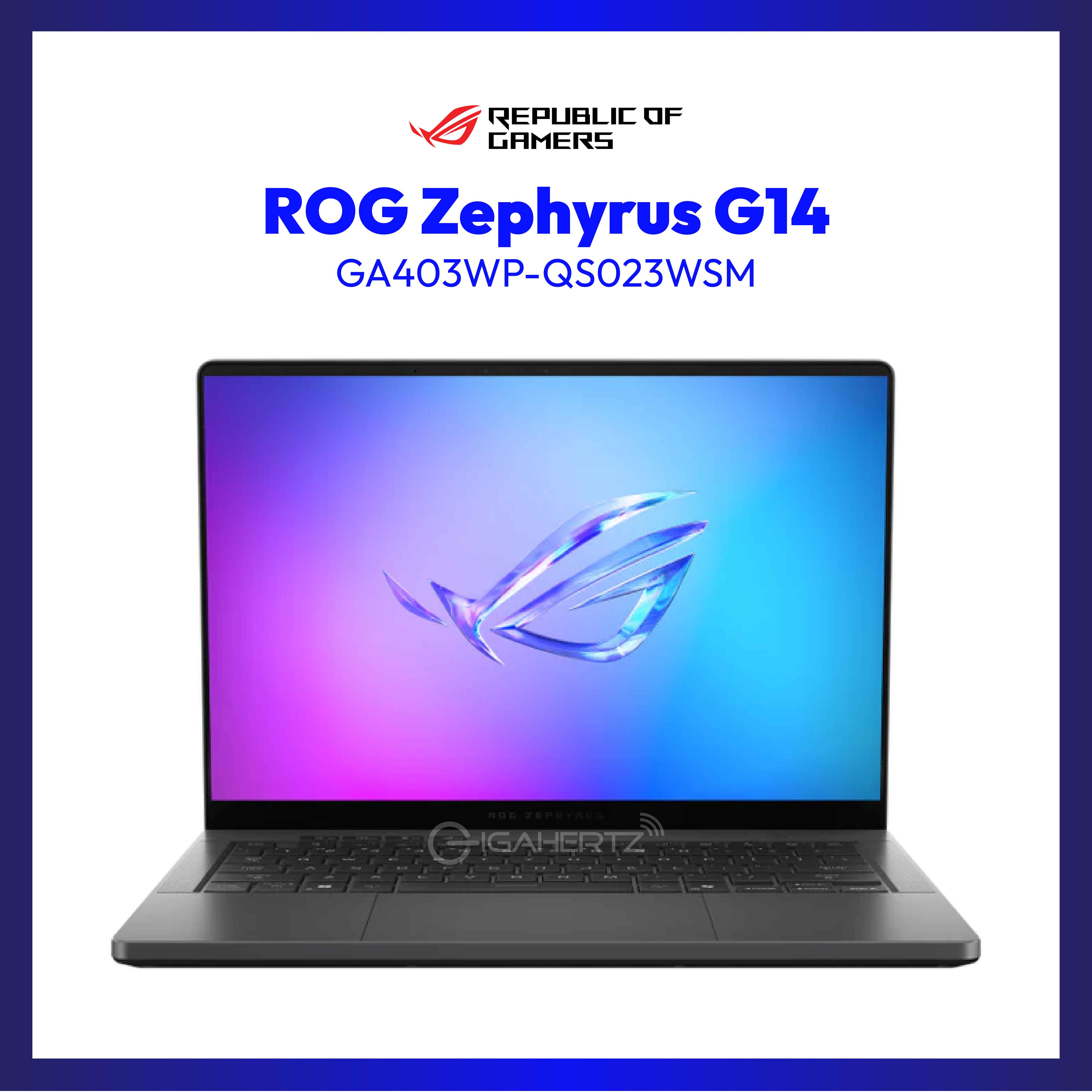 ASUS ROG Zephyrus G14 GA403WP-QS023WSM | AMD Ryzen™ AI 9 HX 370 | NVIDIA® GeForce RTX™ 5070 | 32GB RAM | 1TB SSD | WIN 11