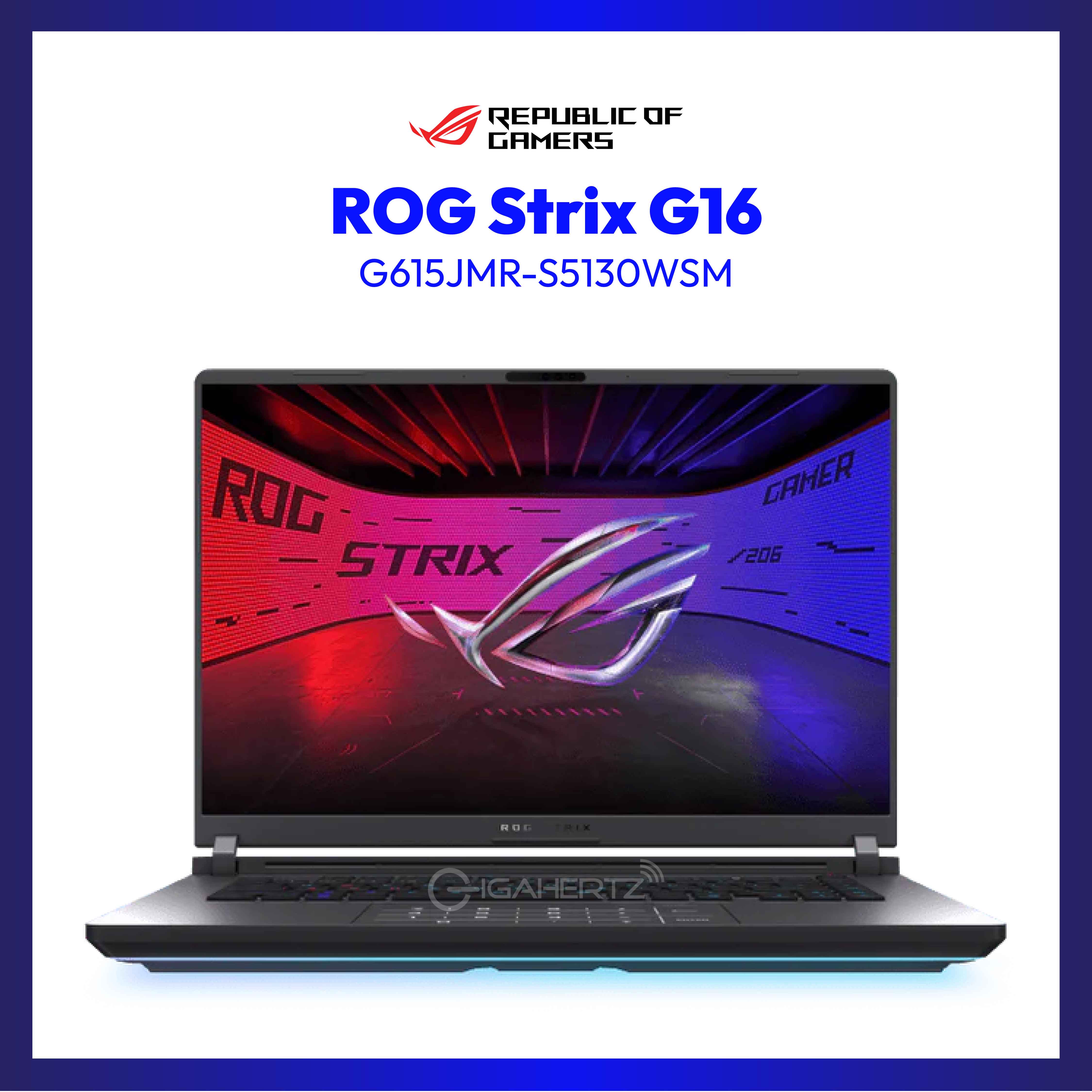 Asus ROG Strix G16 G615JMR-S5130WSM | Intel® Core™ i7-14650HX | NVIDIA® GeForce RTX™ 5060 | 16GB RAM | 1TB SSD | WIN 11
