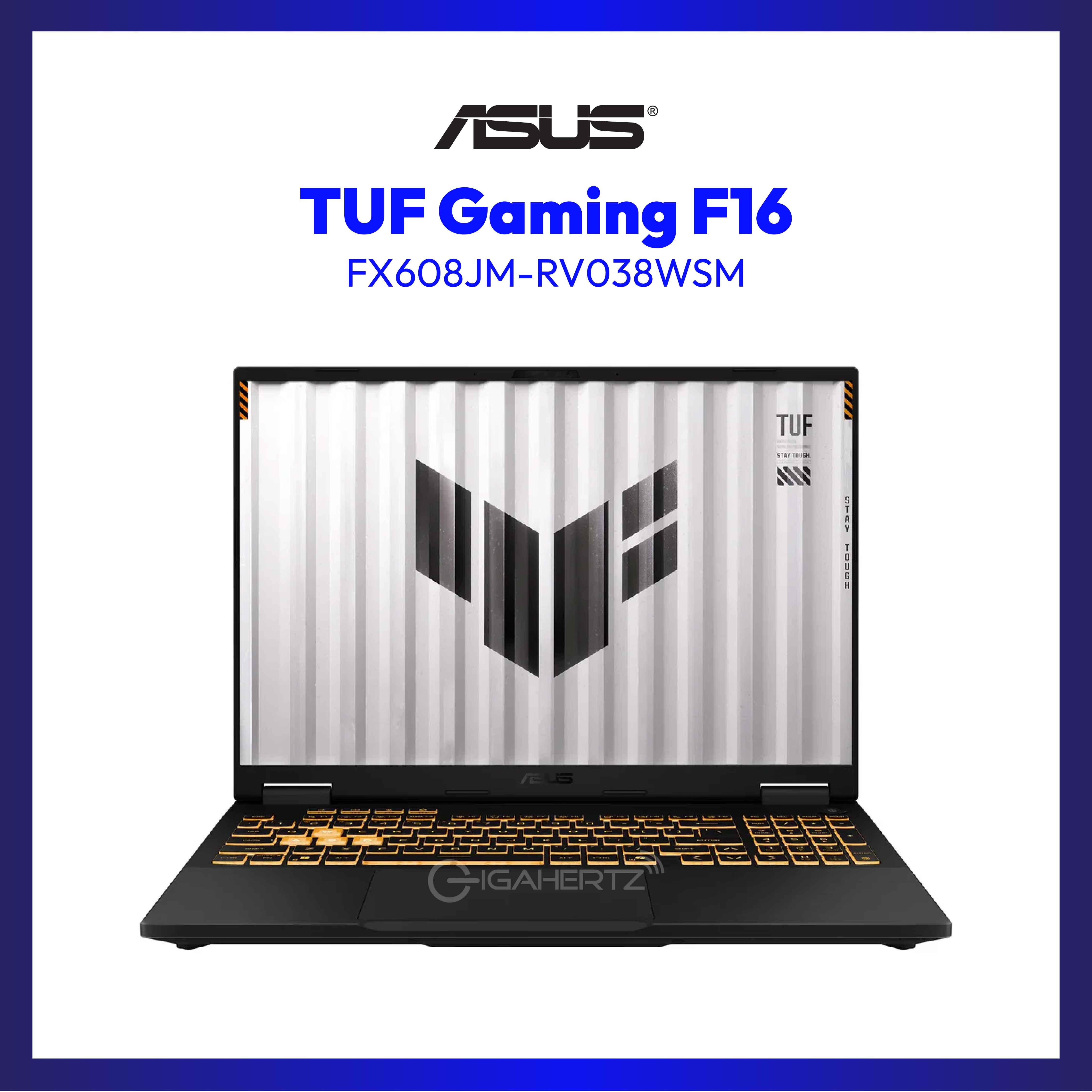 Asus TUF Gaming F16 FX608JM-RV038WSM | 16" WUXGA | Intel Core 5 | GeForce RTX 5060 | 16GB RAM | 512GB SSD | WIN 11