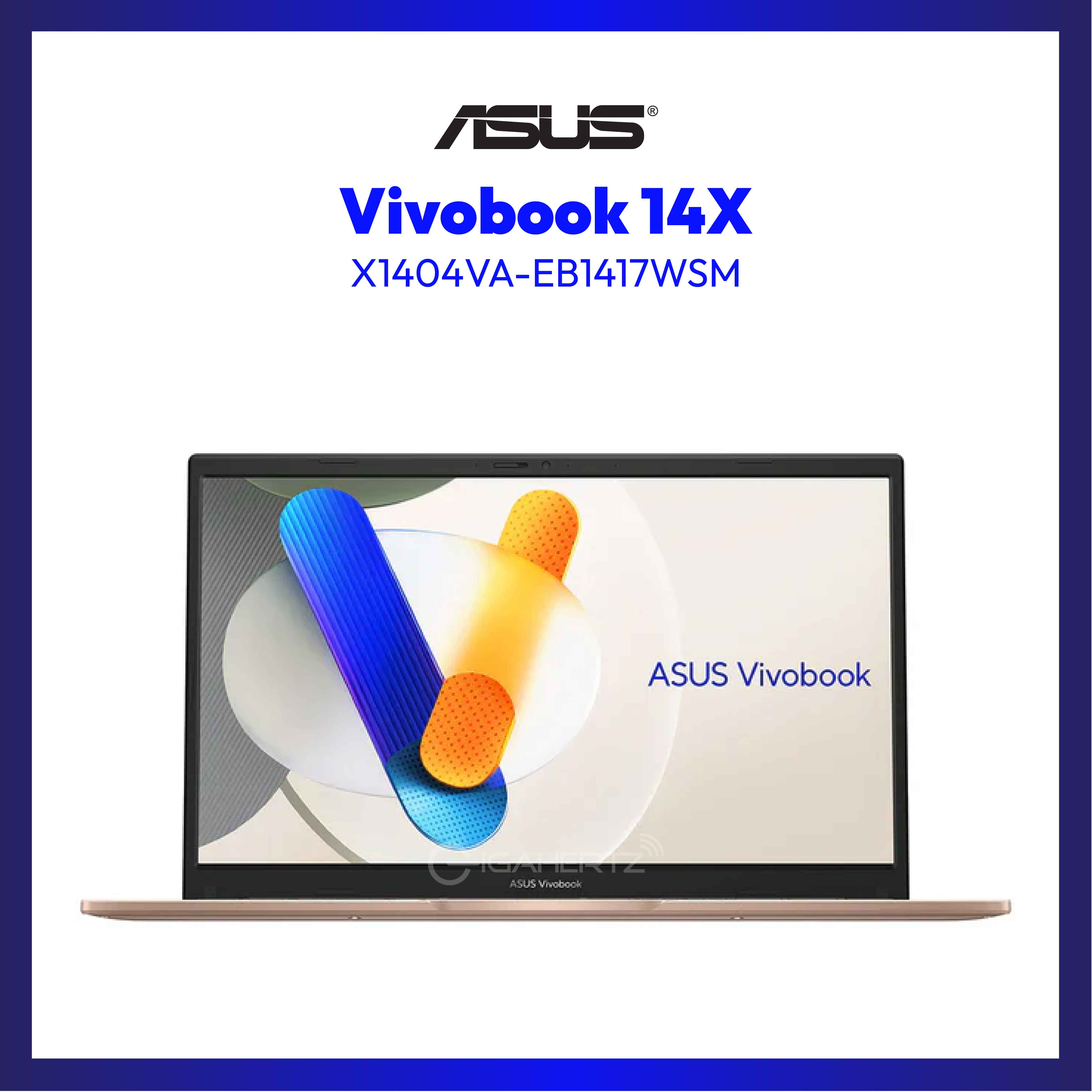 Asus Vivobook X1404VA-EB1417WSM (Terra Cotta) | 14" FHD |  Intel Core 5 Processor 120U | Intel UHD Graphics | 16GB RAM | 512GB SSD | WIN 11