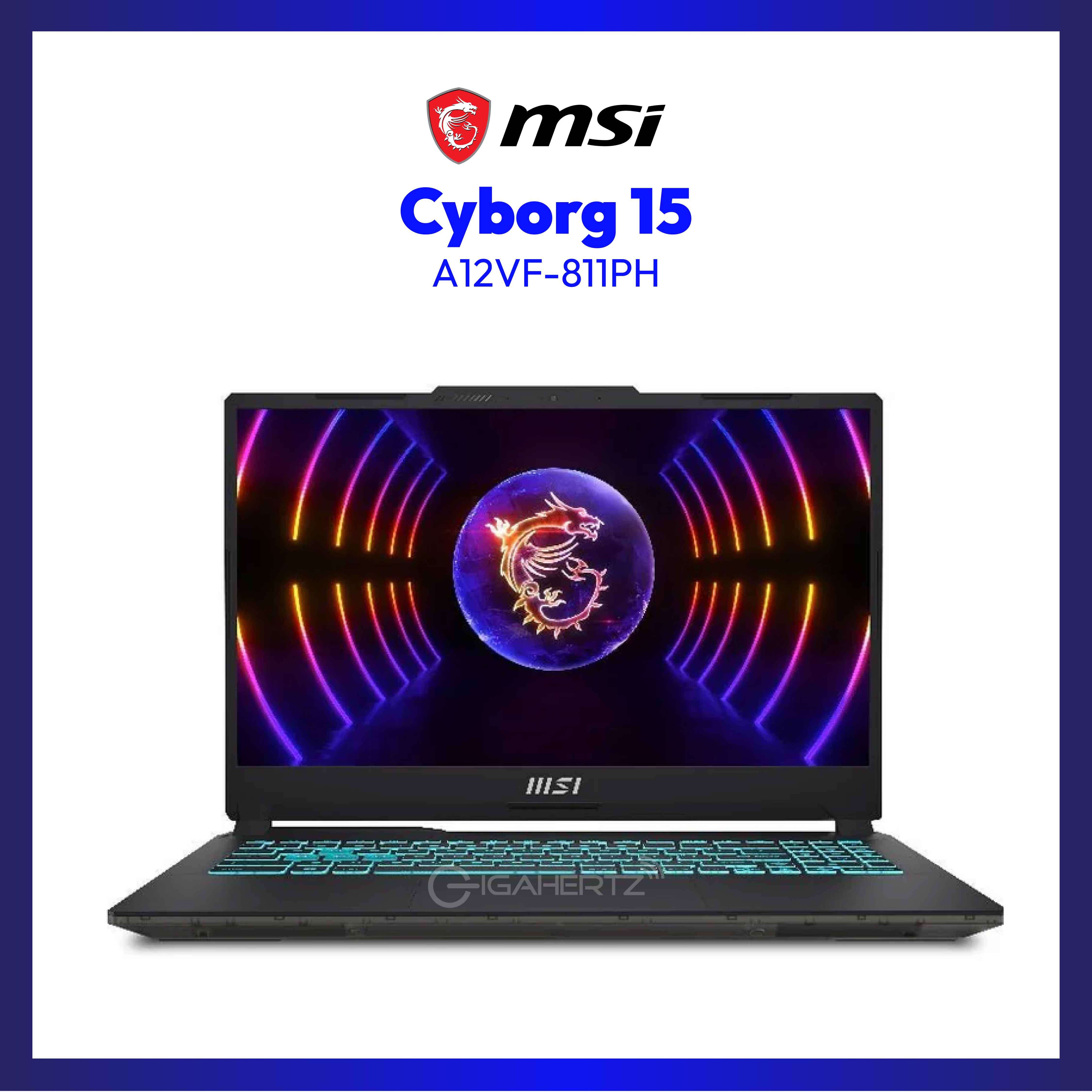 MSI Cyborg 15 A12VF-811PH | 15.6" FHD | i7 12650H | GeForce RTX 4060 | 16GB RAM | 512GB SSD | WIN 11