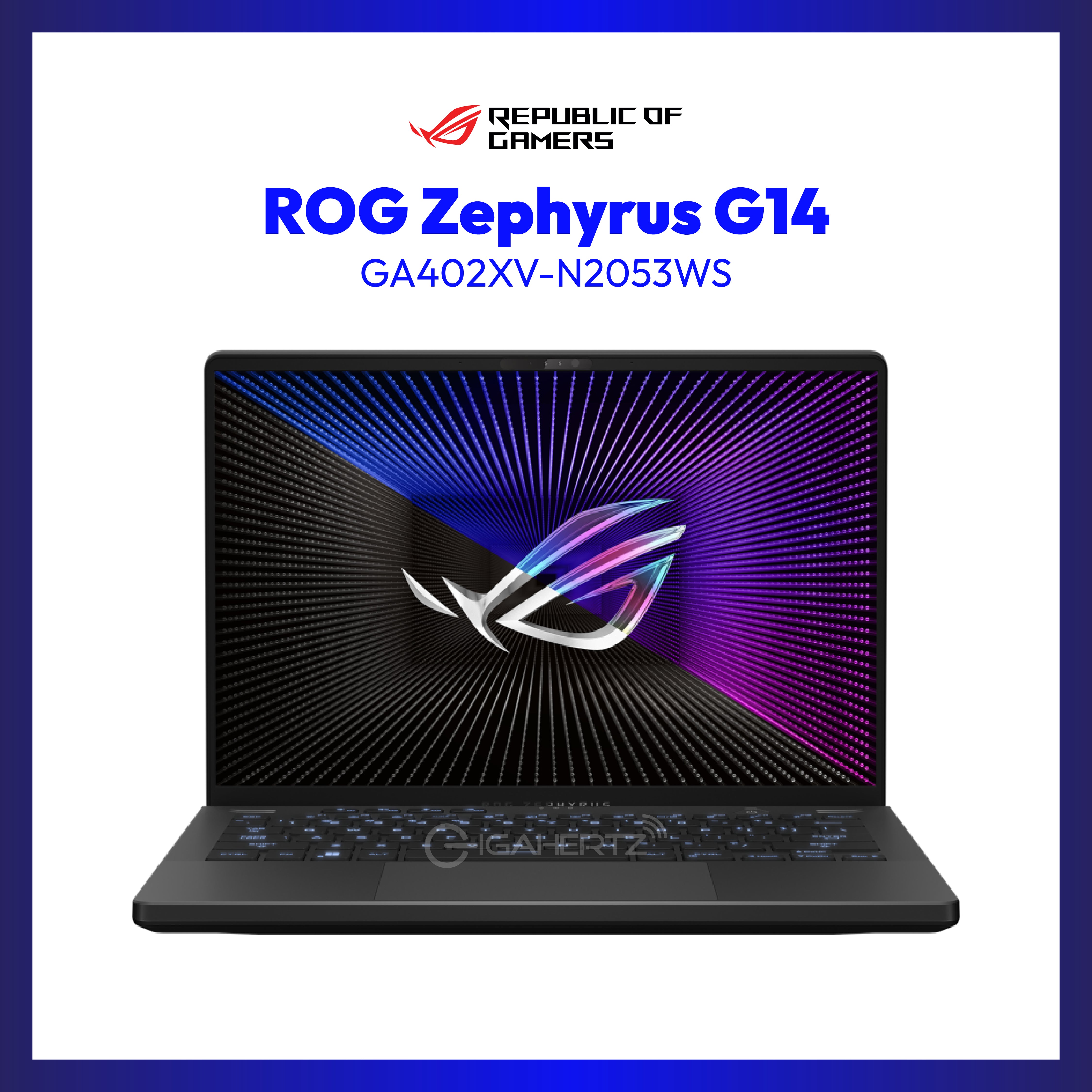 Asus ROG Zephyrus G14 GA402XV-N2053WS | 14" WQXGA | Ryzen 9 7940HS | GeForce RTX 4060 | 16GB RAM | 1TB SSD | WIN 11