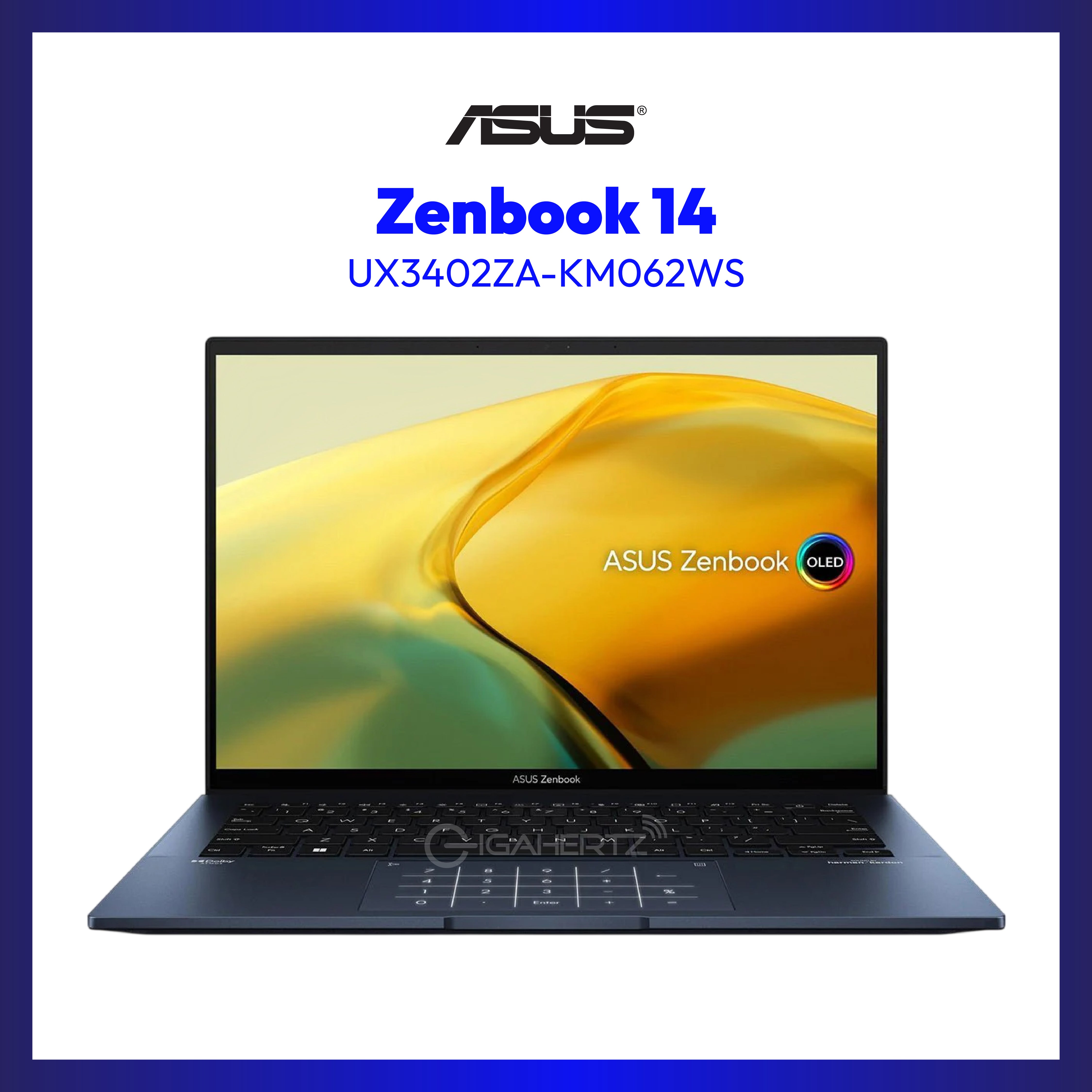 Asus Zenbook 14 UX3402ZA-KM062WS | 14" OLED | i5-1240P | Iris Xe Graphics | 16 GB RAM | 512 GB SSD | WIN11