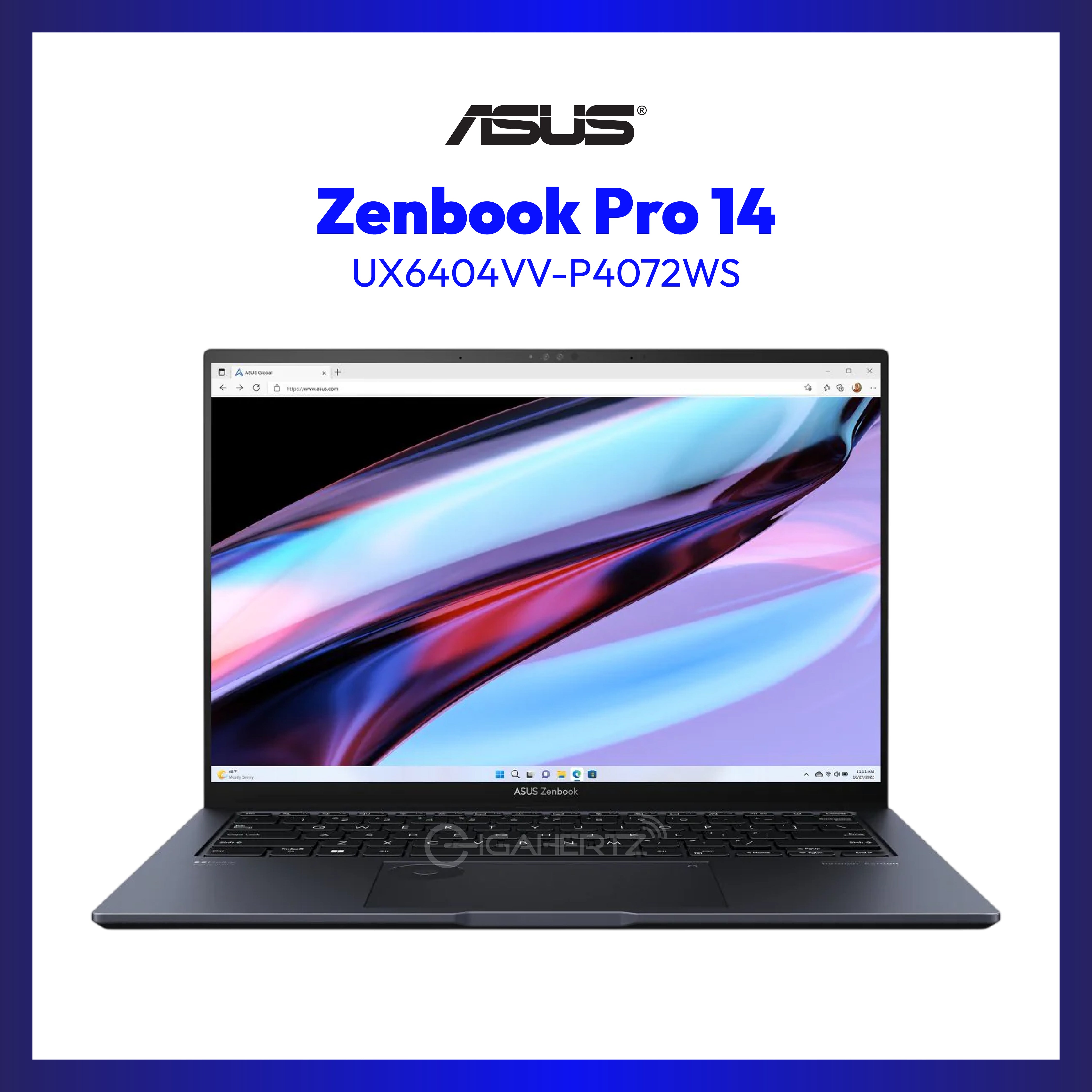 Asus Zenbook Pro 14 UX6404VV-P4072WS | 14.5" OLED | i9-13900H  | GeForce RTX 4060 | 32GB RAM | 1TB SSD | WIN 11
