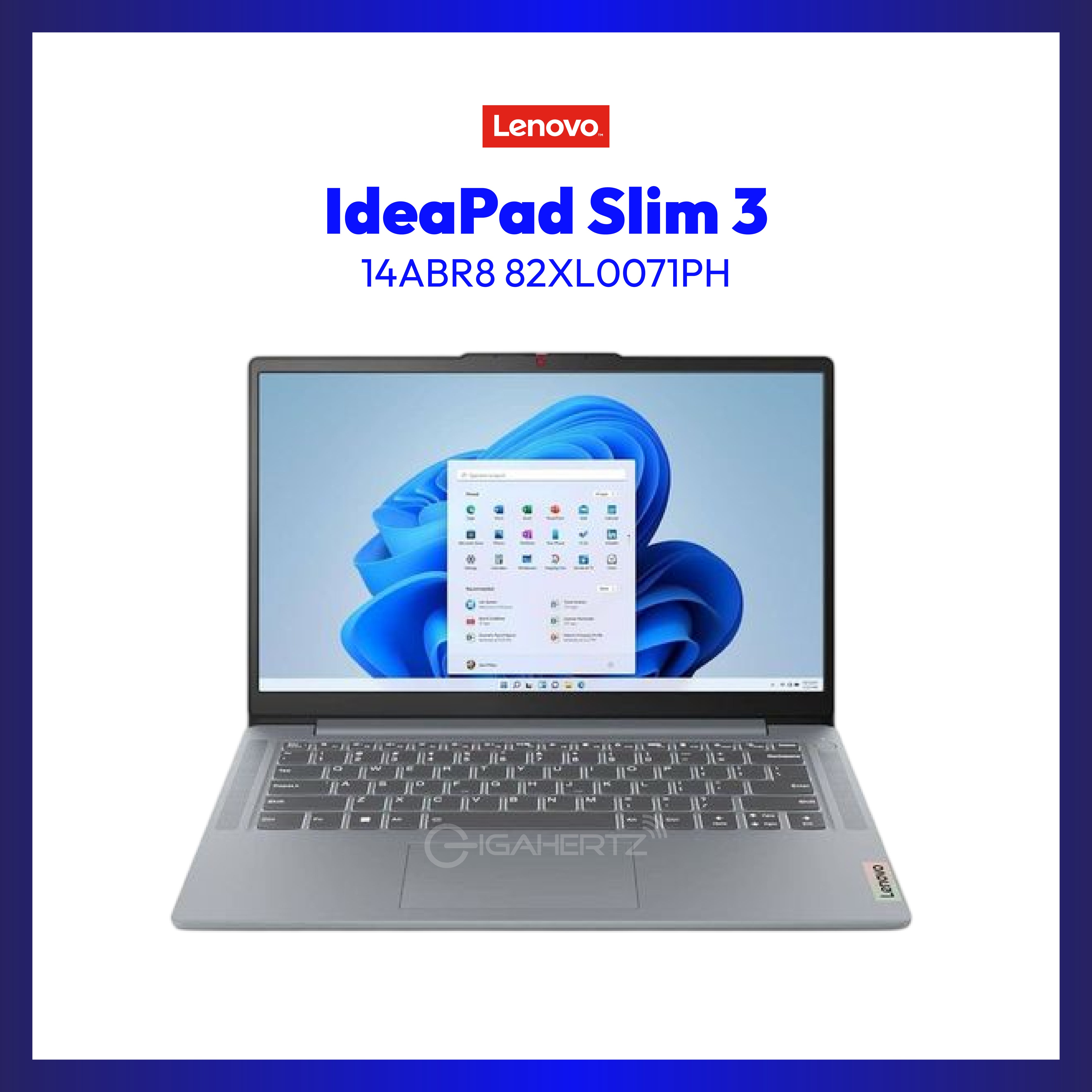 Lenovo IdeaPad Slim 3 14ABR8 82XL0071PH | 14" FHD | Ryzen 7 7730U | AMD Radeon | 16GB RAM | 512GB SSD | WIN 11