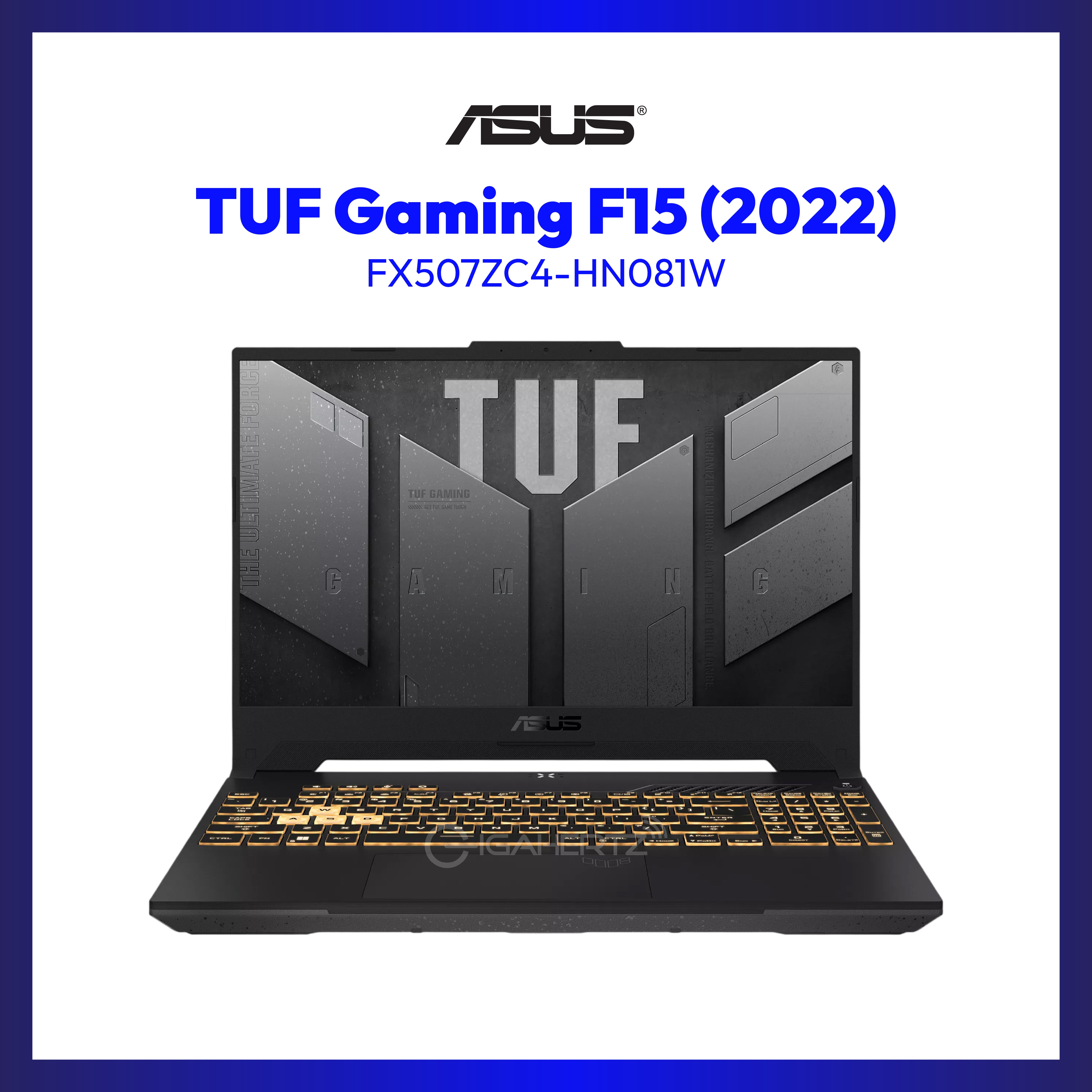 Asus TUF Gaming F15  2022 FX507ZC4-HN081W | 15.6" FHD | i5-12500H | GeForce RTX 3050 | 8GB RAM | 512GB SSD | WIN 11
