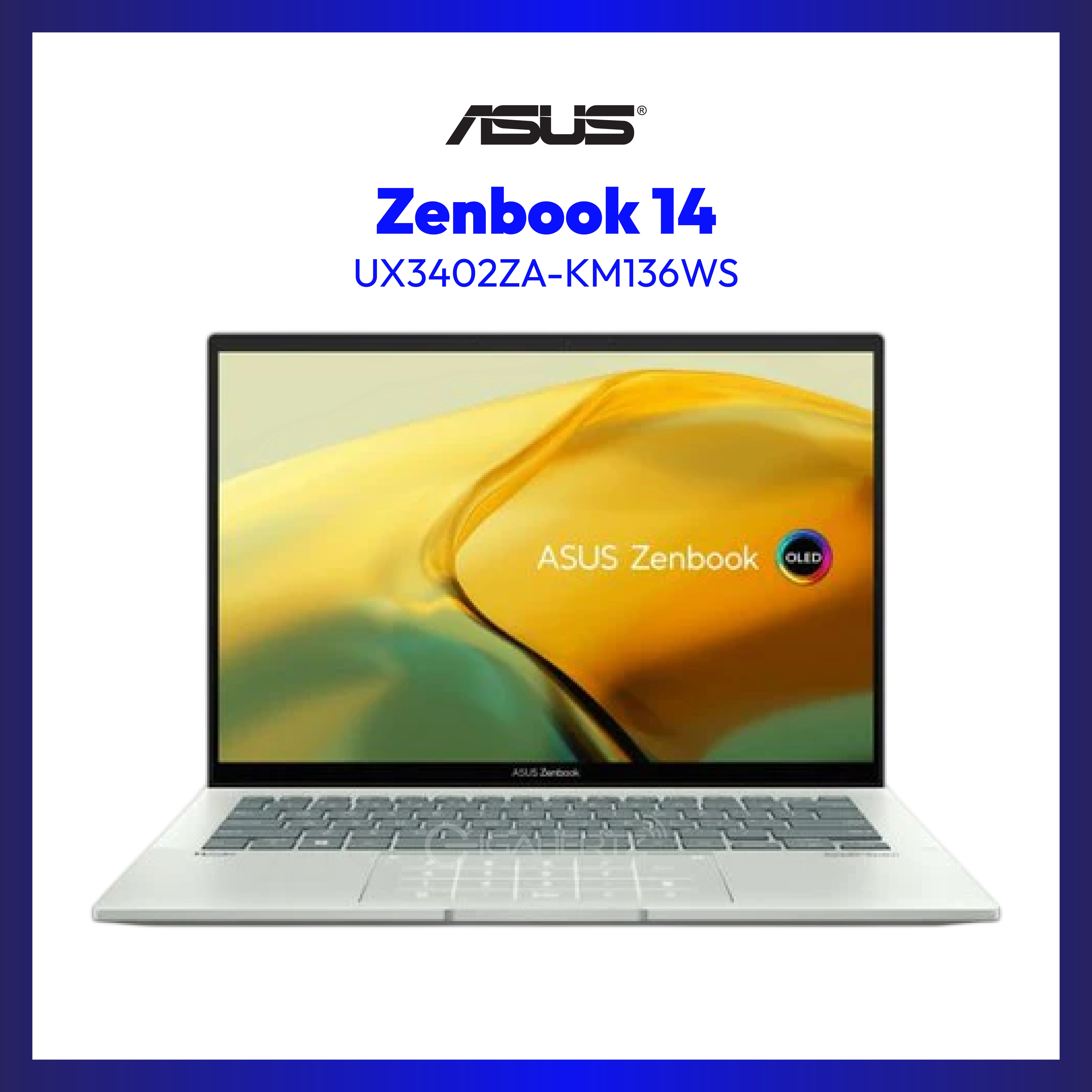 Asus Zenbook 14 UX3402ZA-KM136WS  | 14" OLED | i5-1240P | Iris Xe Graphics | 16 GB RAM | 512 GB SSD | WIN11