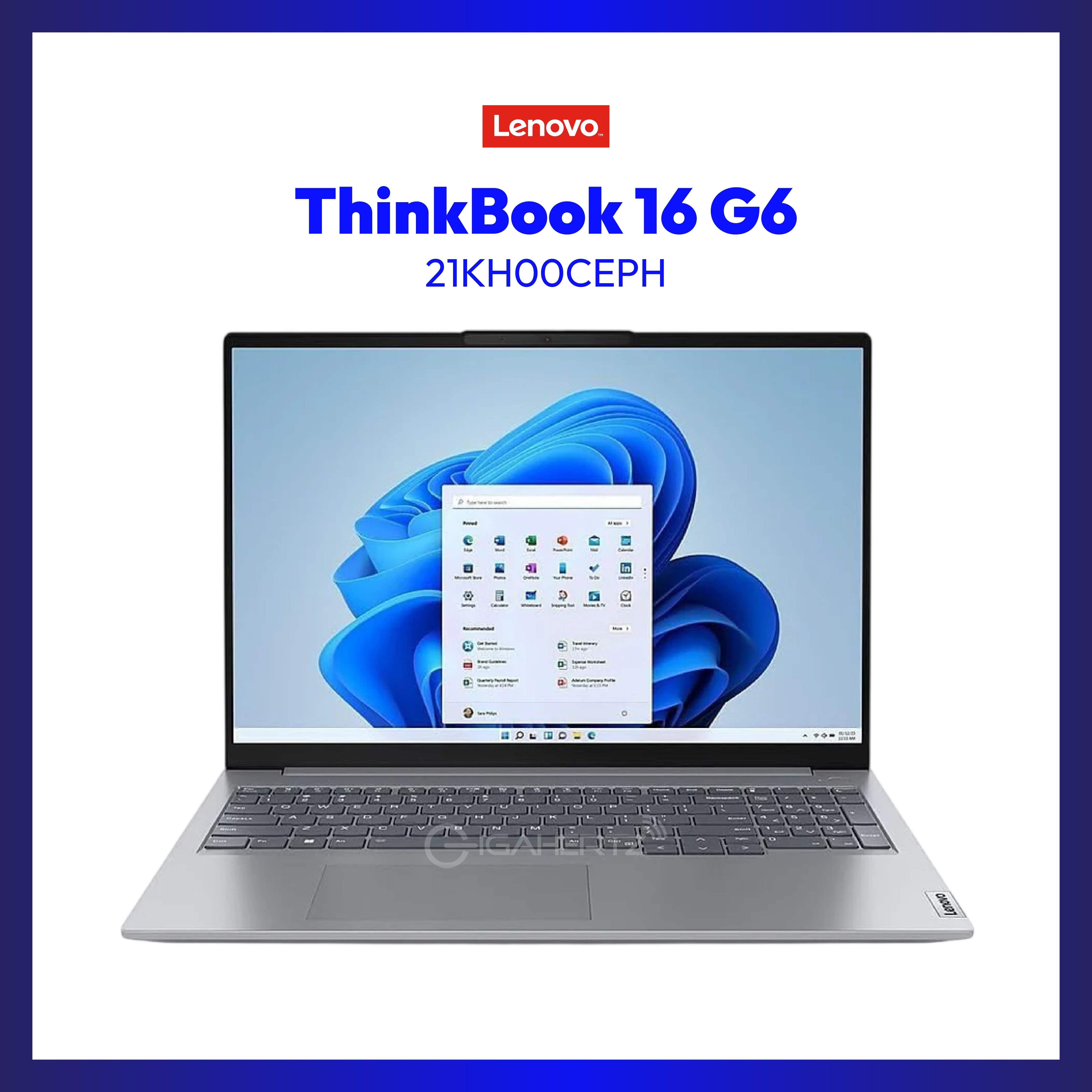 Lenovo ThinkBook 16 G6 21KH00CEPH | 16" WUXGA | i7-1355U | Intel UHD Graphics | 16GB RAM | 1TB SSD | WIN 11 PRO
