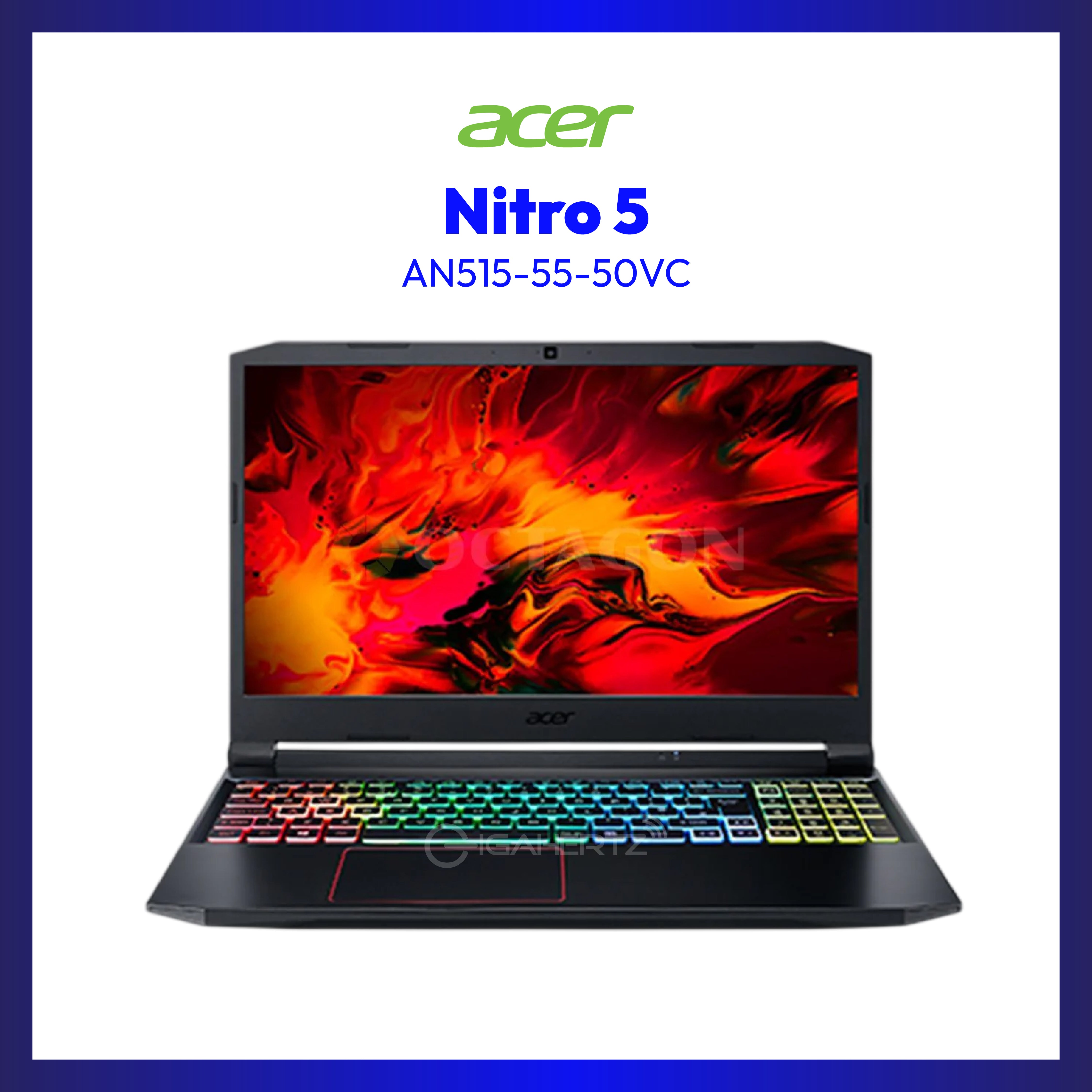 Acer Nitro 5 AN515-55-50VC Gaming Laptop | 15.6" FHD | i5-10300H | GeForce RTX 3060 | 8GB RAM | 1TB SSD + 256GB SSD | WIN 11