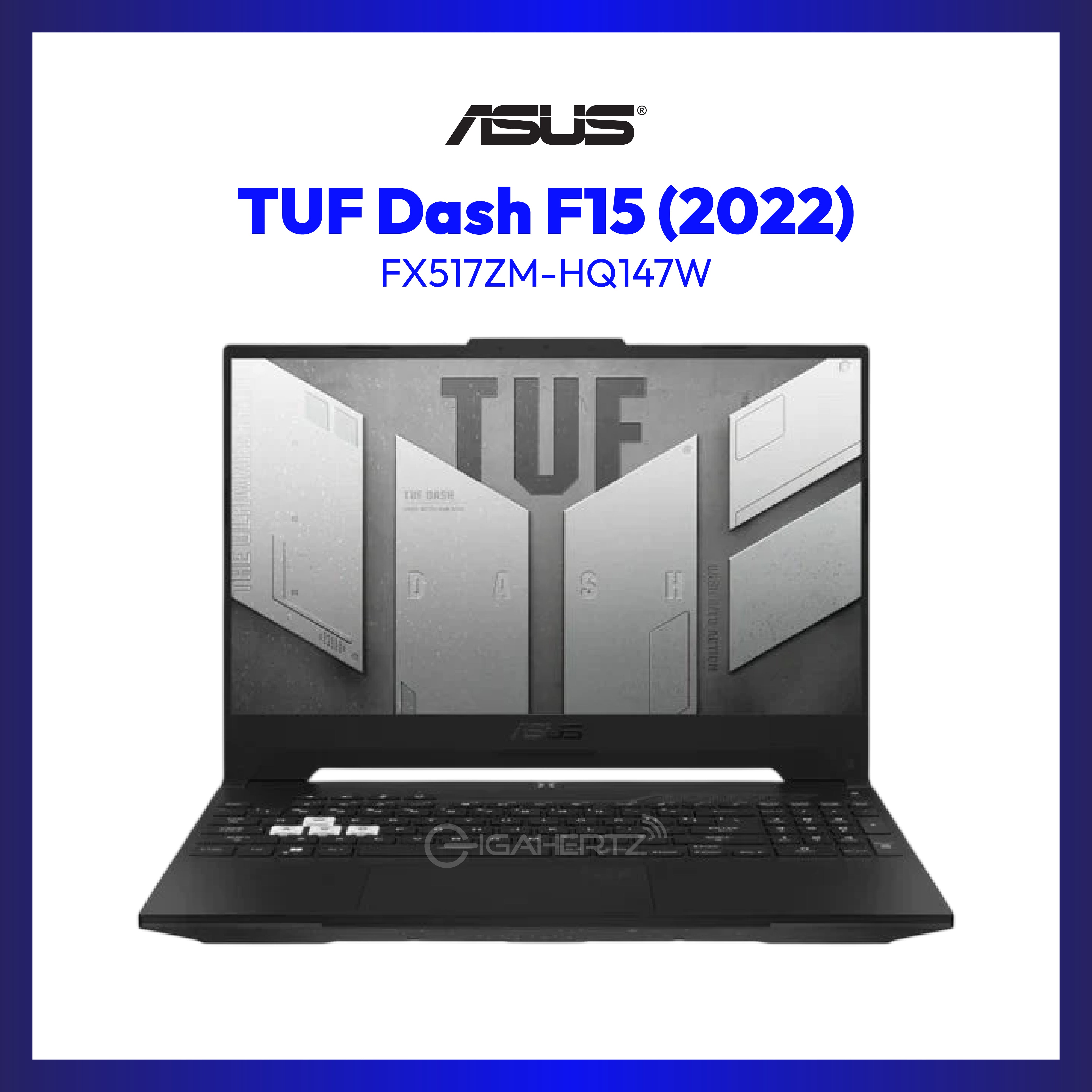 Asus TUF Dash F15 (2022) FX517ZM-HQ147W | 15.6" WQHD | Ryzen 7 6800H | GeForce RTX 3060 | 16GB RAM | 1TB SSD | WIN 11