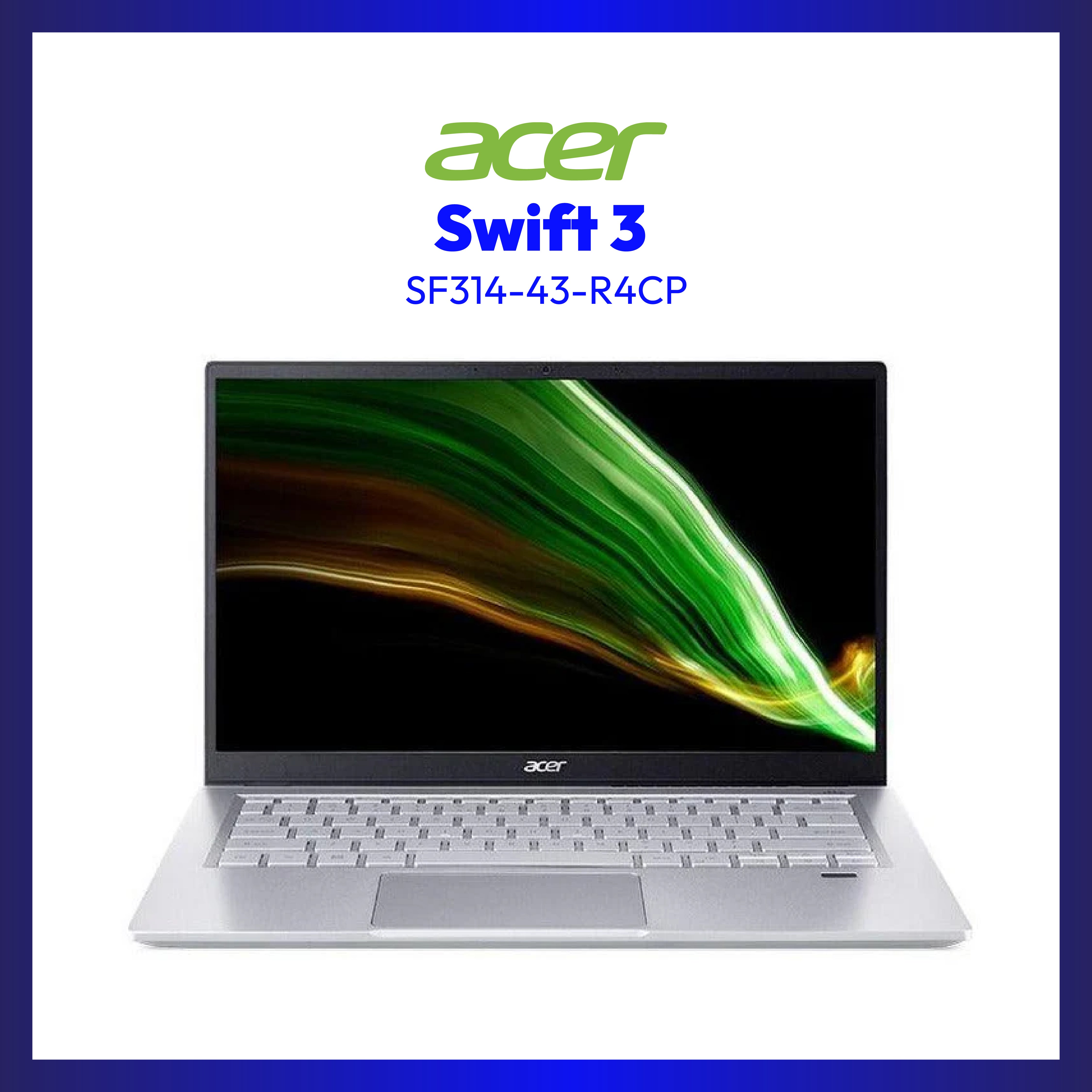 Acer Swift 3 SF314-43-R4CP Notebook | 14" FHD | Ryzen 5 5500U | Radeon Graphics | 8GB RAM | 512GB SSD | WIN 10