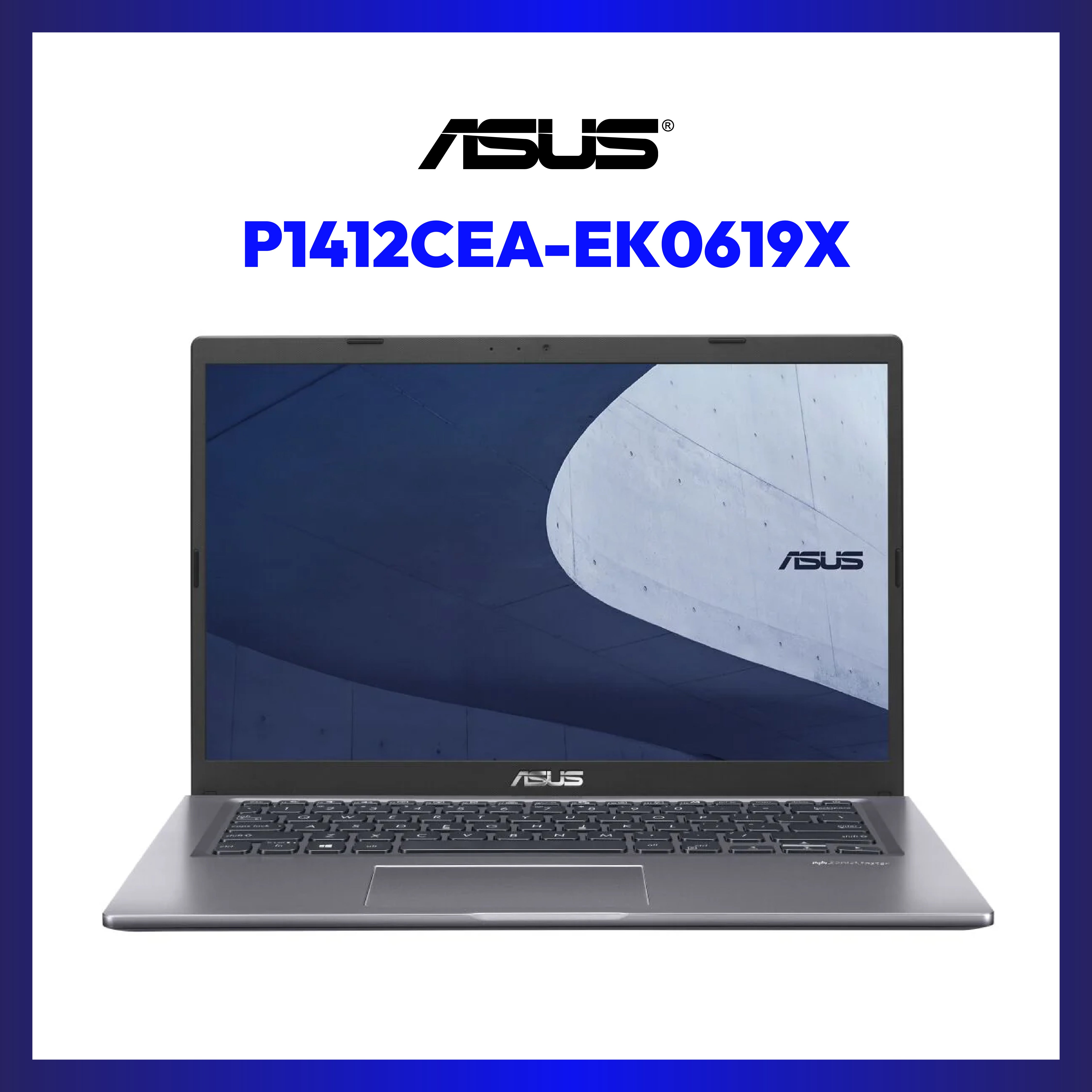 Asus Laptop P1412 P1412CEA-EK0619X | 14" FHD | i3-1115G4 | UHD Graphics | 8GB RAM | 256GB SSD | WIN 11