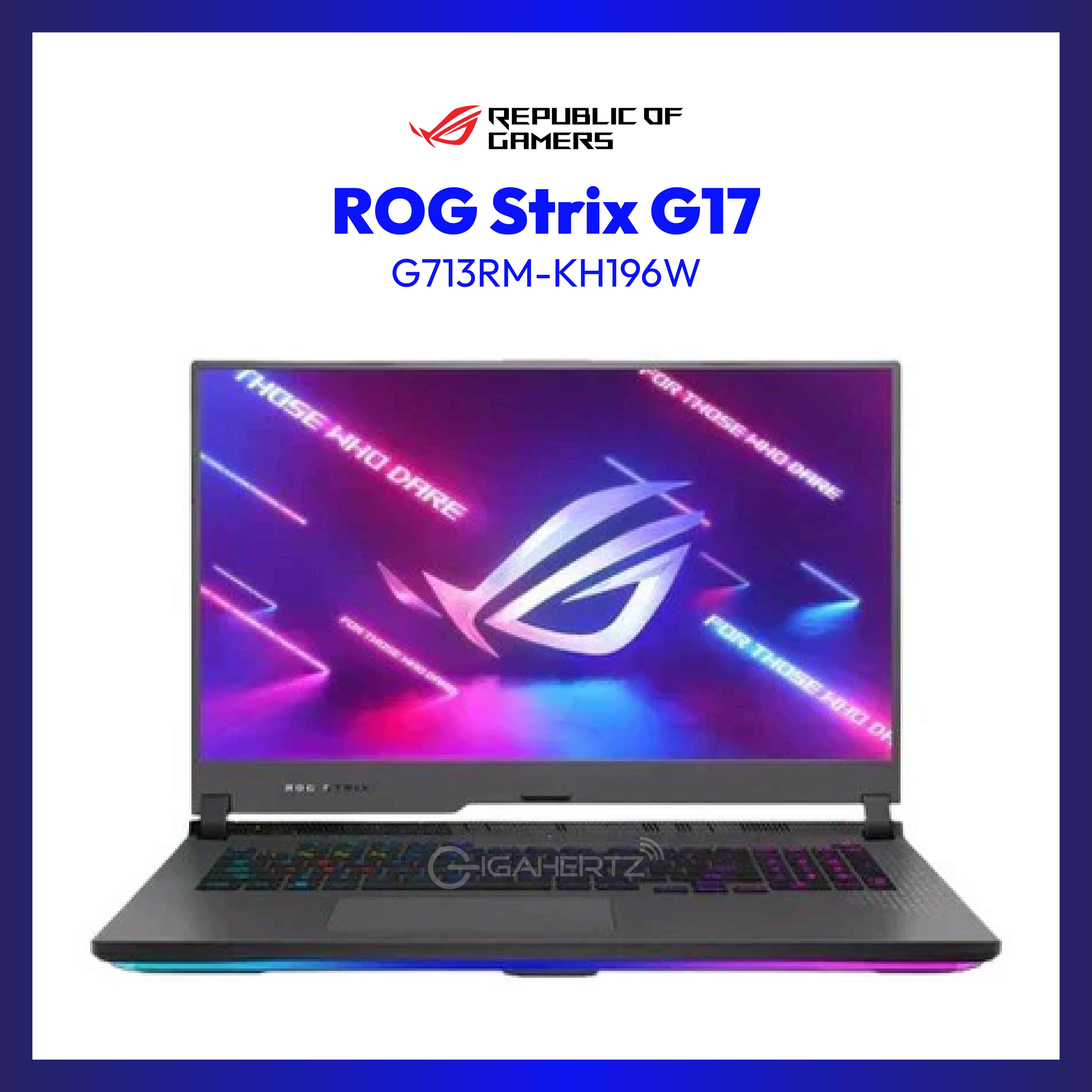 Asus ROG Strix G713RM-KH196W | 17.3" FHD| Ryzen™ 7 6800H | GeForce RTX 3060 | 16GB RAM | 1TB SSD | WIN 11 | Laptop Tiangge