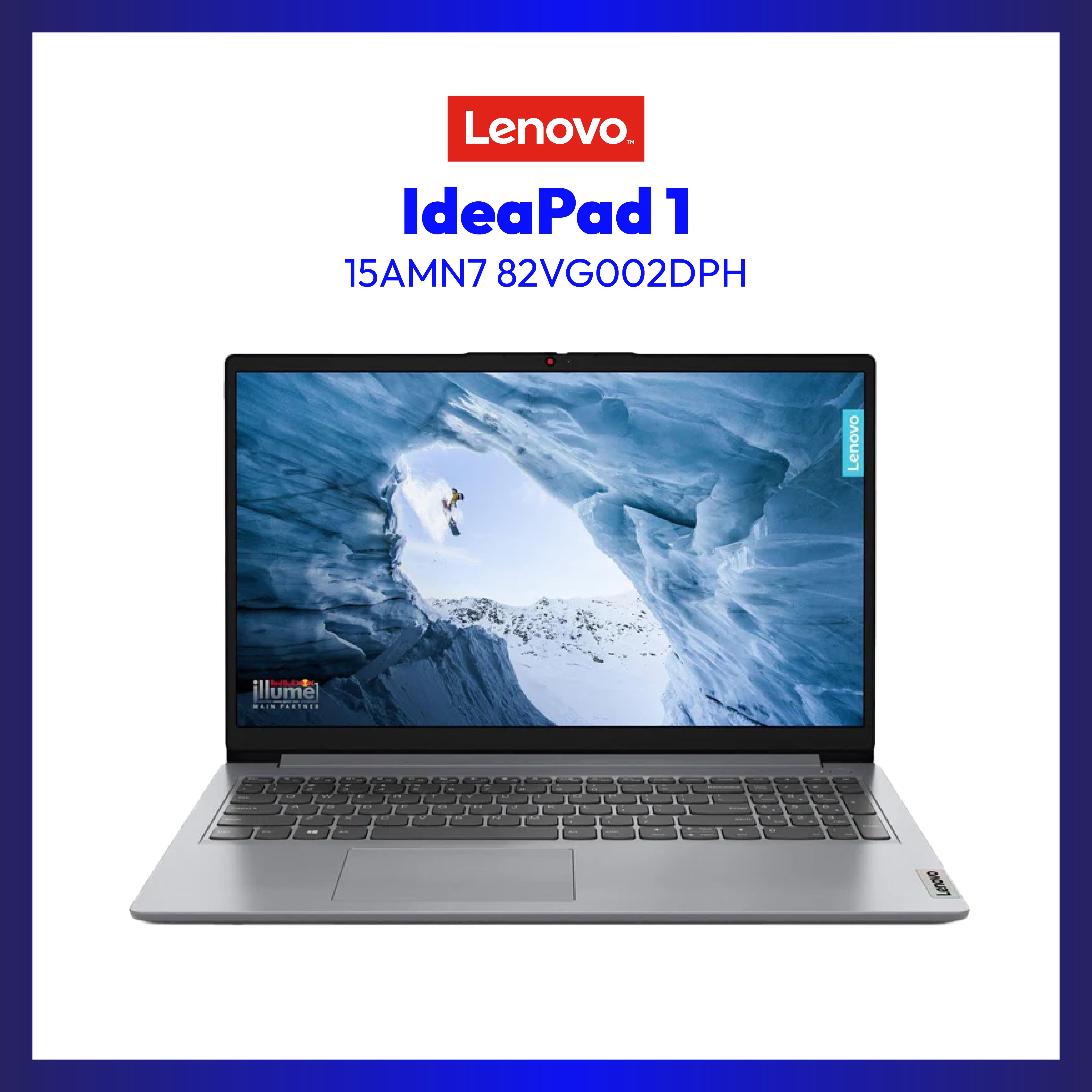 Lenovo IdeaPad 1 15AMN7 82VG002DPH | 15'6" FHD | Ryzen 5 7520U | Radeon 610M | 8GB RAM | 512GB SSD | WIN 11