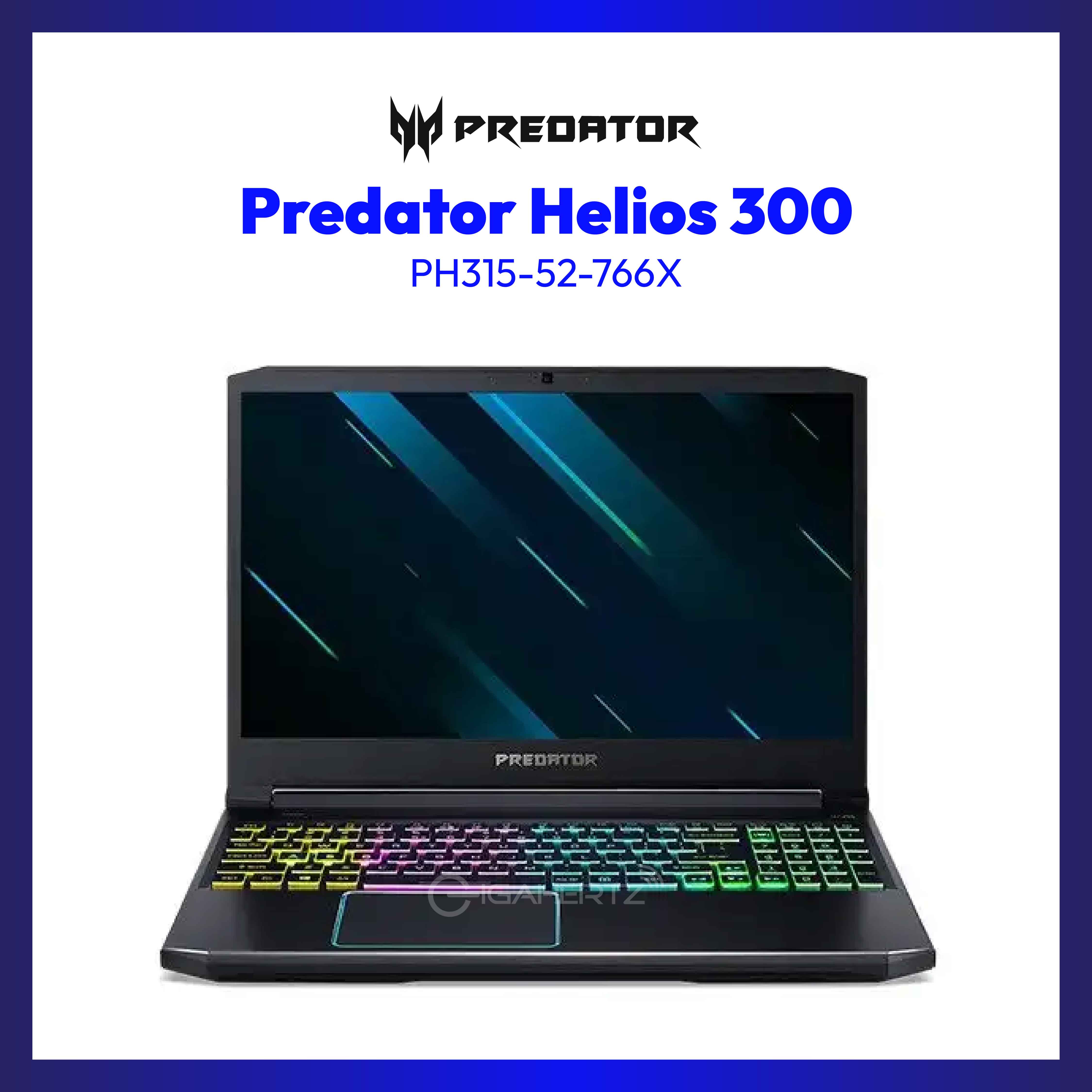 Acer Predator Helios 300 PH315-52-766X | 15.6" IPS | i7-9750H | GeForce RTX 2060 | 8GB RAM | 1TB SSD | WIN 10