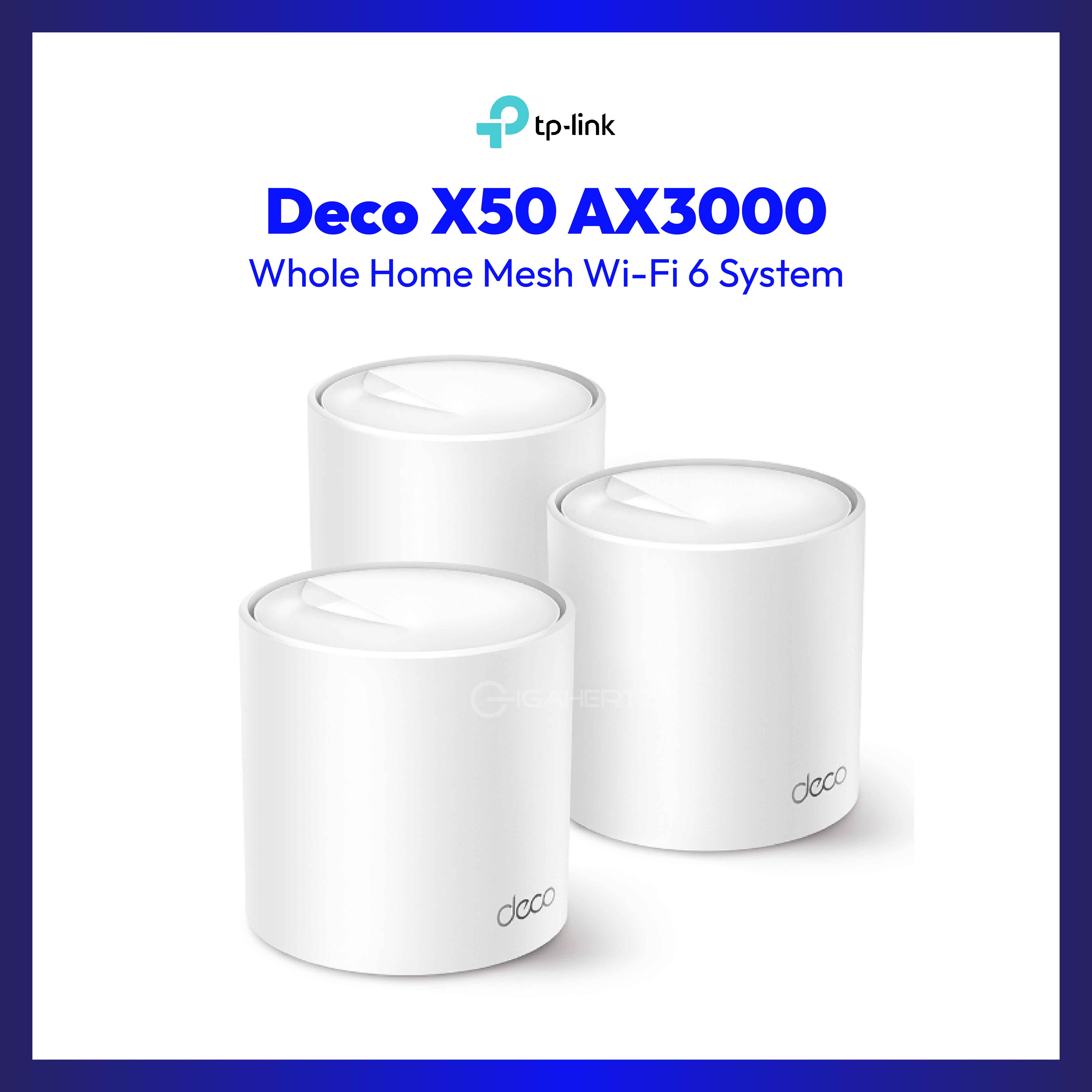 TPLINK DECO X50 3PACK MESH WIFI 6 WH