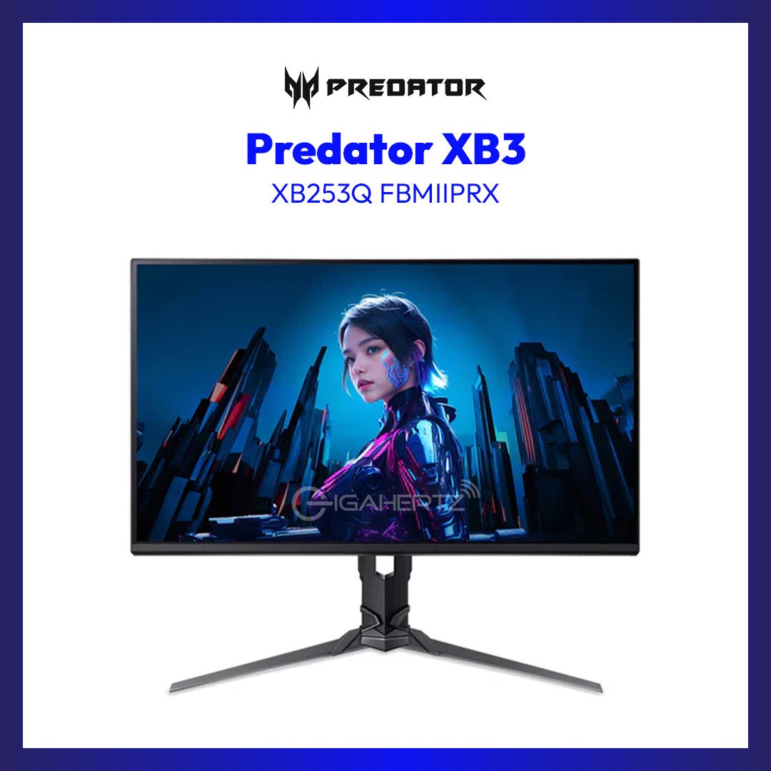 24.5" Acer Predator Gaming Monitor - XB253Q FBMIIPRX | GigaHertz