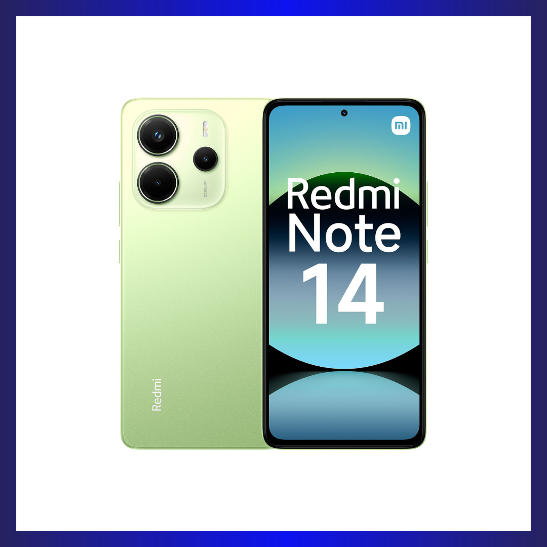Xiaomi Redmi Note 14 (6GB+128GB) | Helio G99-Ultra | 6.67" 120Hz AMOLED | 108MP Camera | 5500mAh Battery | Lime Green