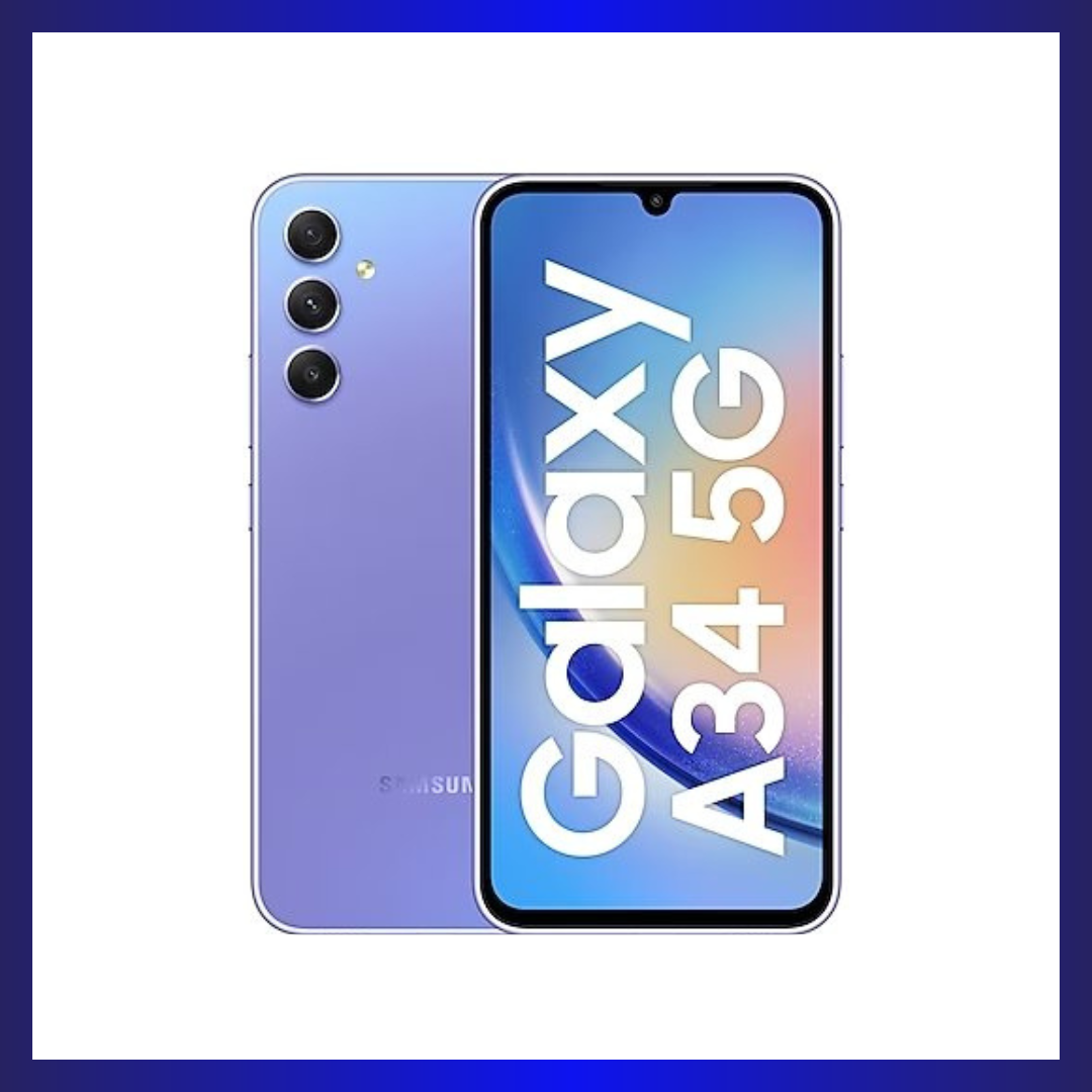Samsung Galaxy A34 5G (8GB+256GB) | 6.6" 120Hz Super AMOLED | Octa-Core Processor | 48MP OIS Camera | 5000mAh Battery | Violet