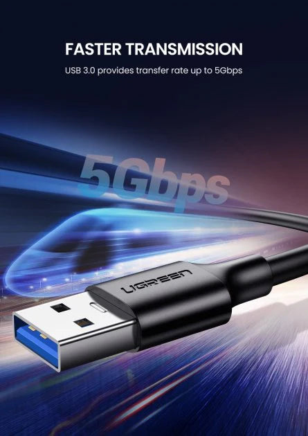 UGREEN USB-C Male To USB 3.0 3A 1.5m Data Cable (Black) (US184/20883)