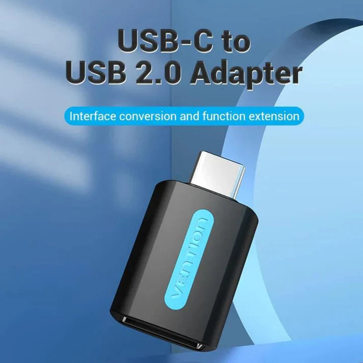 Vention USB-C Male to USB 2.0 Female OTG Adapter (480Mbps)