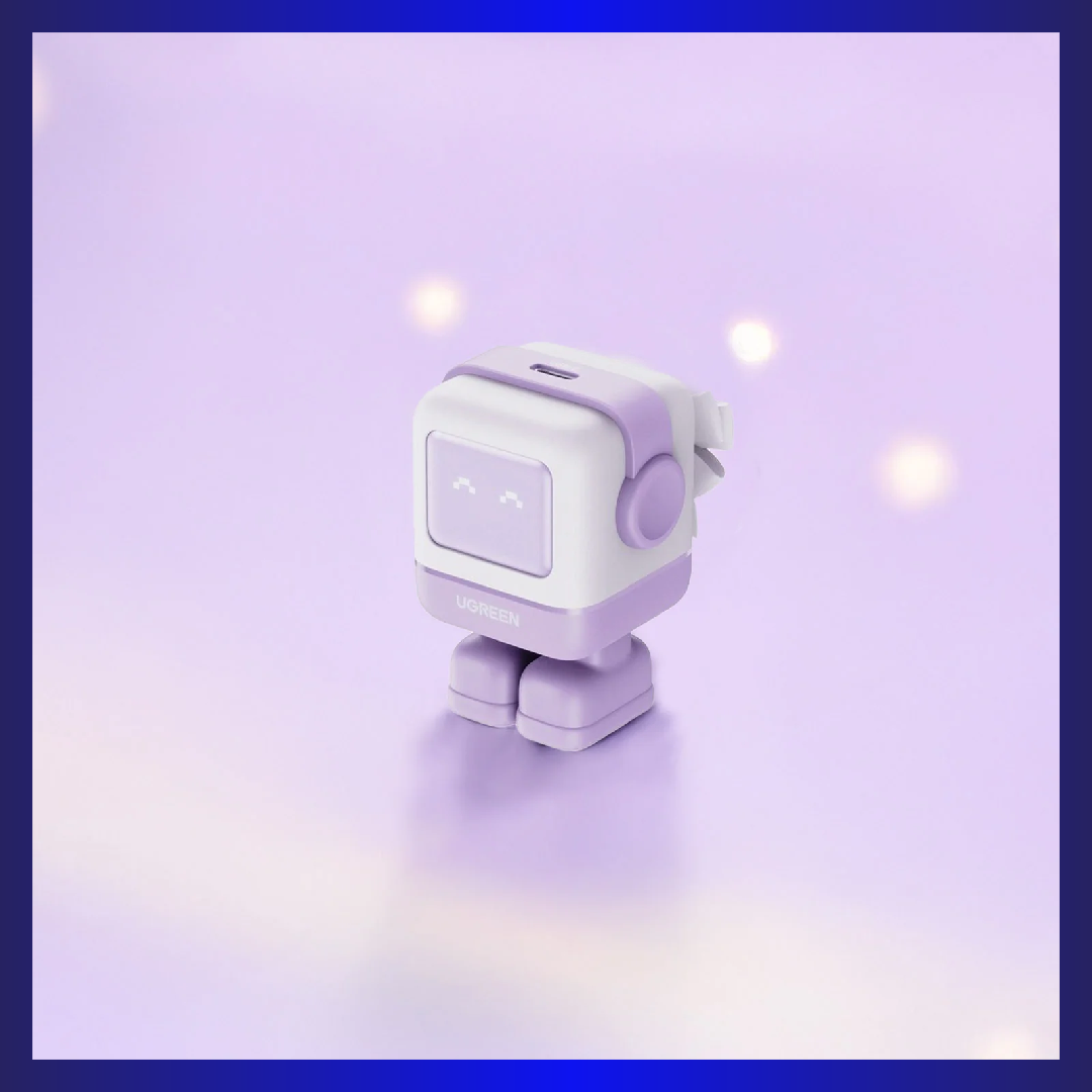 Ugreen CD359 25036 Mini Robot Nexode 30W USB-C Fast GaN Charger (Purple)
