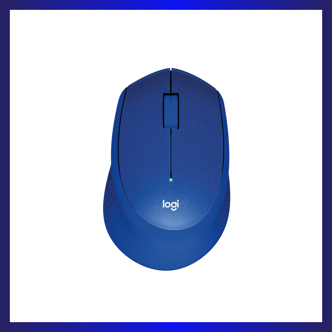 Logitech M331 Silent Plus | 1000 DPI Optical Sensor | 2.4 GHz Wireless | SilentTouch Technology | 18-Month Battery | Blue