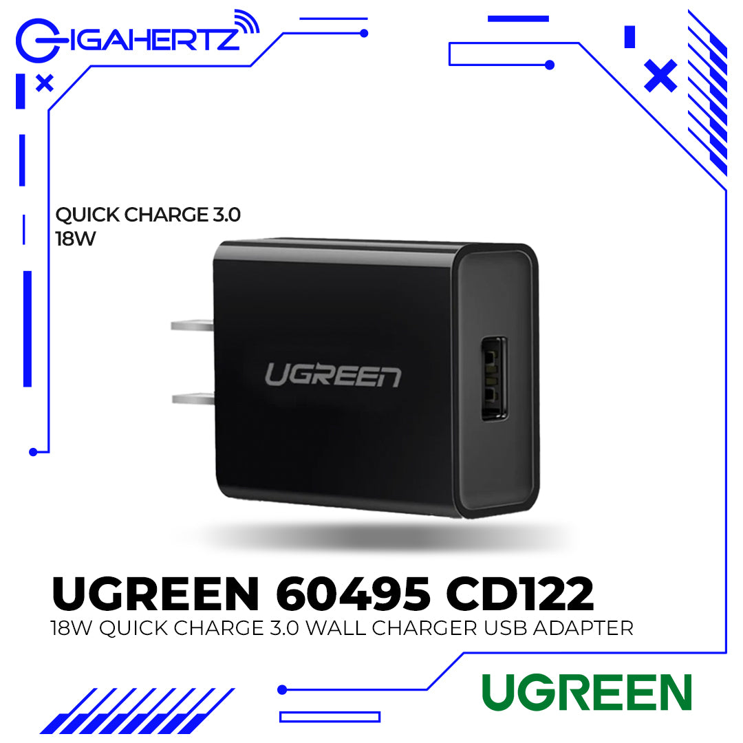 Ugreen 60495 CD122 18W Quick Charge 3.0 Wall Charger USB Adapter