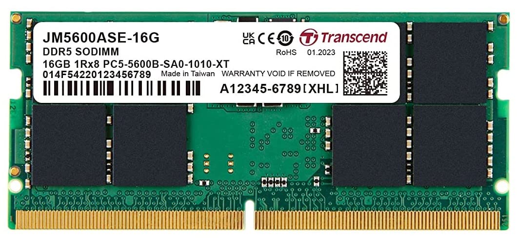 Transcend 16GB DDR5-5600 SO-DIMM
