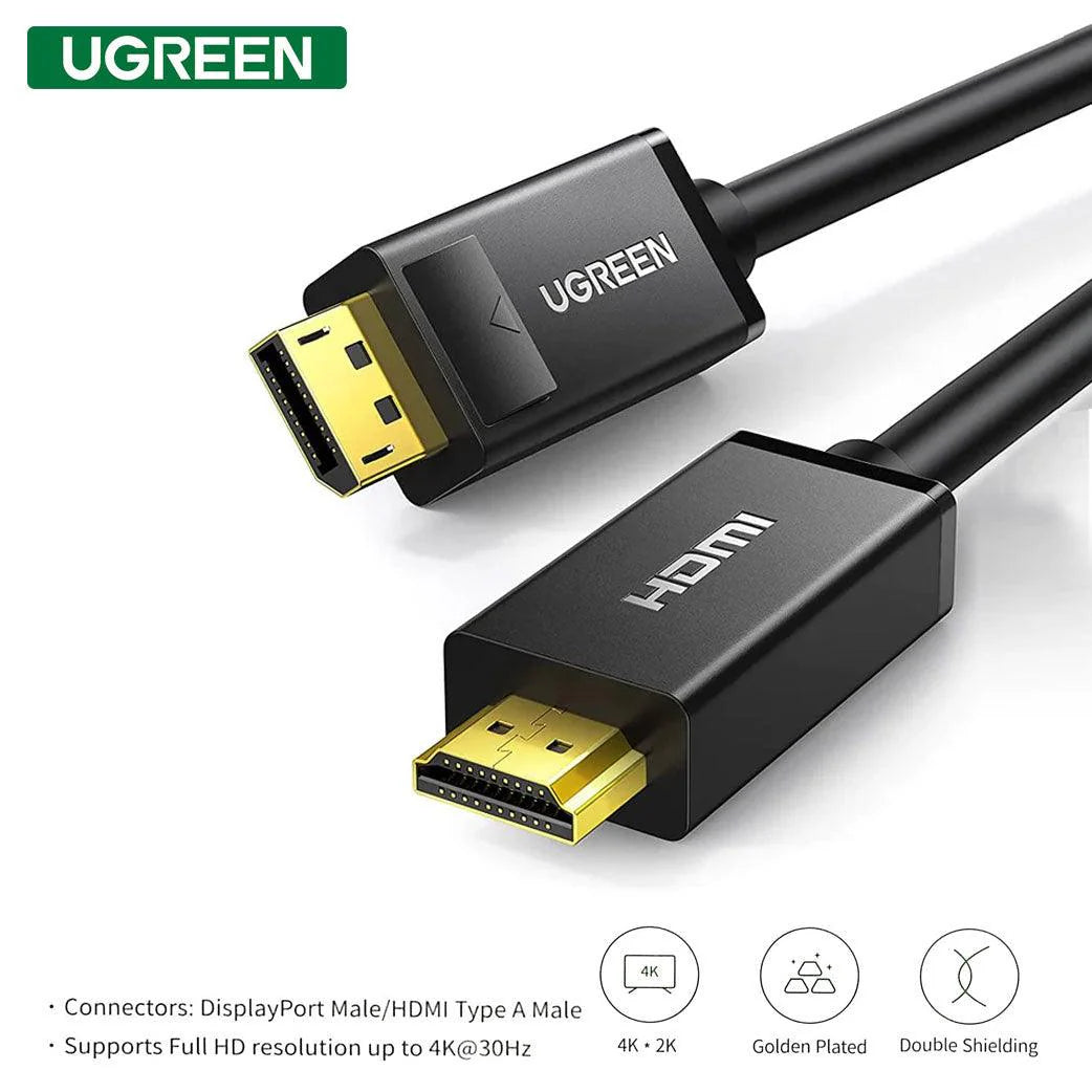 UGREEN 10202 DP Male To HDMI Male Cable 2-Meters