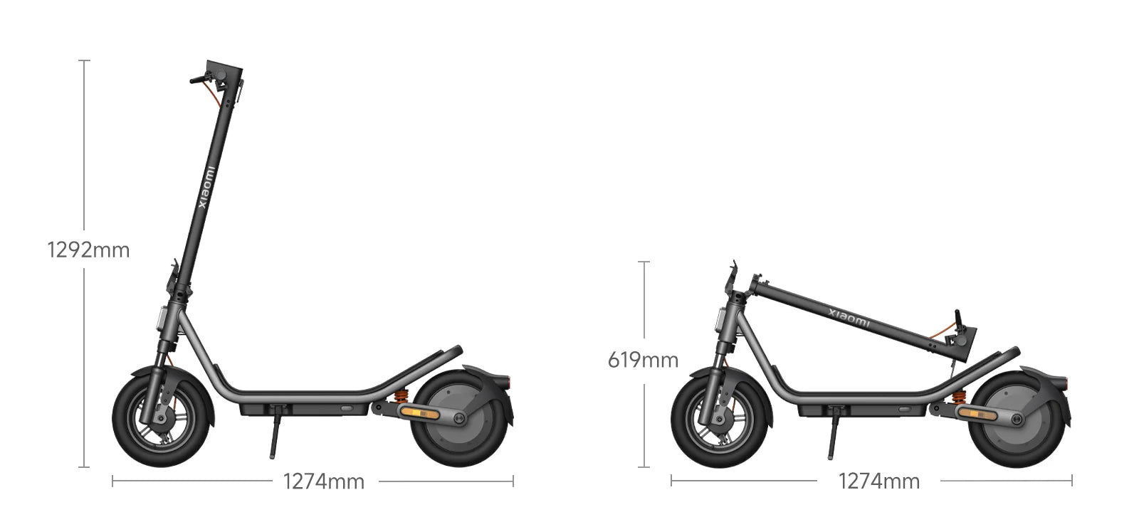 Xiaomi Electric Scooter 6 | 20km/h Max Speed | 45km Travel Range | 800W Max Power | 12" Tubeless Tires