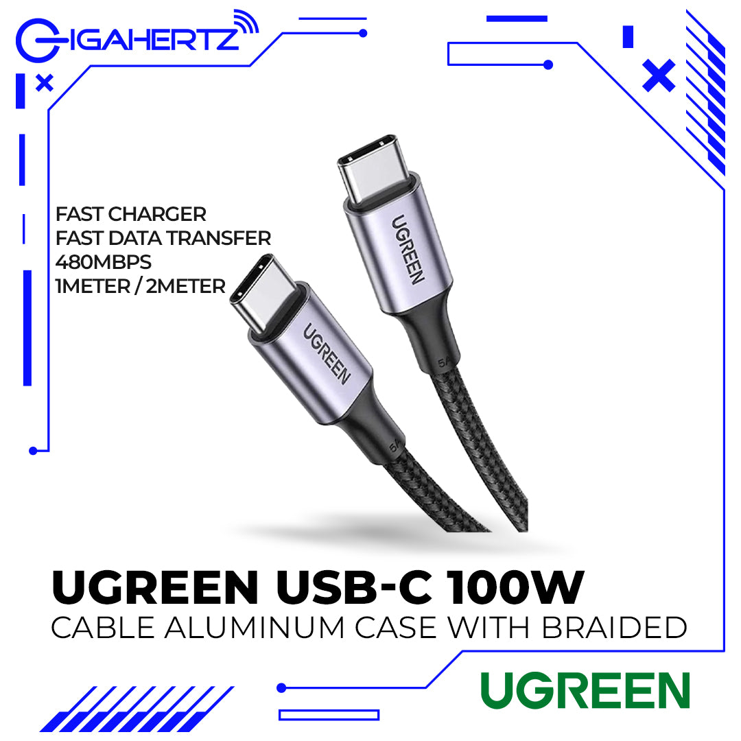 Ugreen USB-C 100W Cable Aluminum Case With Braided
