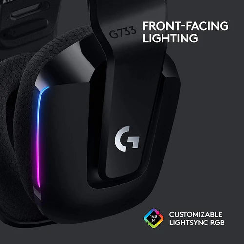 Logitech G733 Lightspeed Wireless RGB Gaming Headset (BLACK)