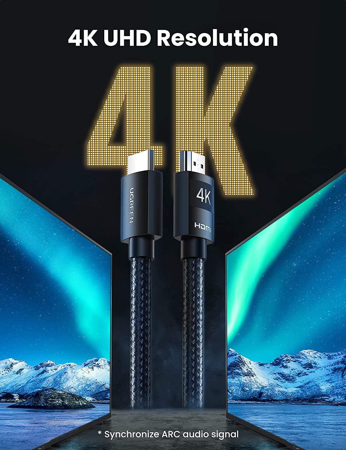 UGREEN 4K 60hz HDMI Male to Male Cable 1m (Black) (30999)