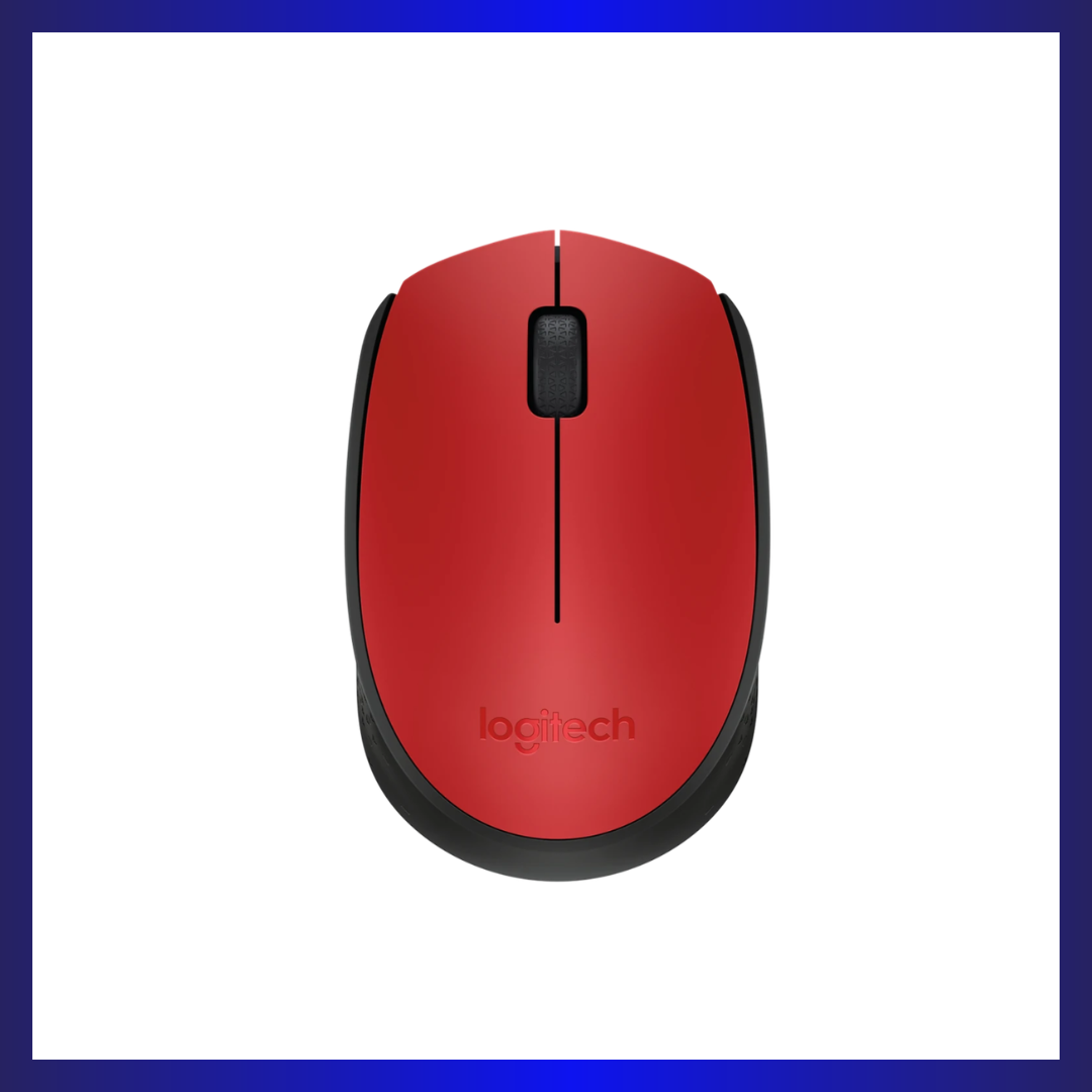 Logitech M171 | Optical Sensor | 2.4GHz Wireless | Ambidextrous Design | Red
