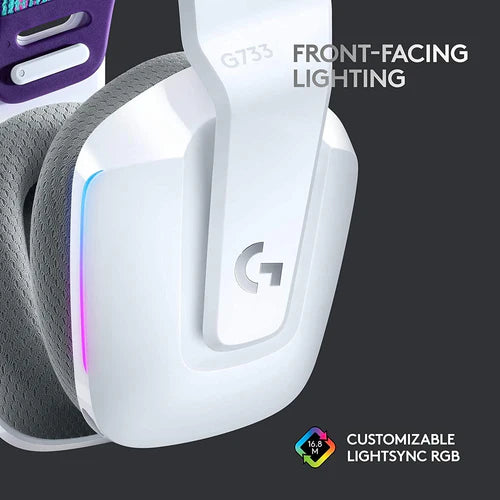 Logitech G733 Lightspeed Wireless RGB Gaming Headset (White)
